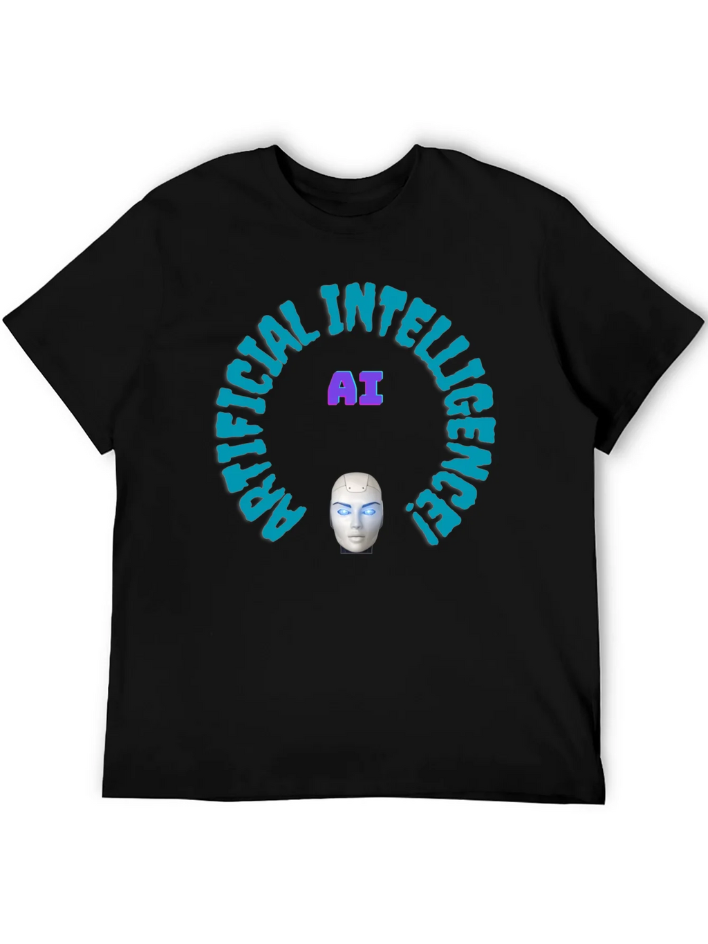 AI Intelligence Graphic Tee - Futuristic Design product image 5