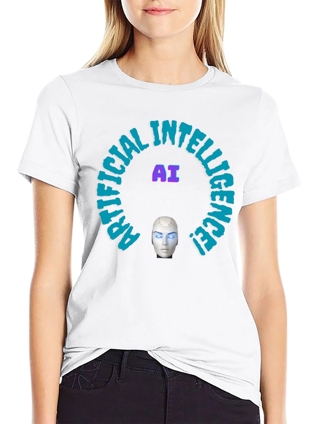 AI Intelligence Graphic Tee - Futuristic Design product image 8