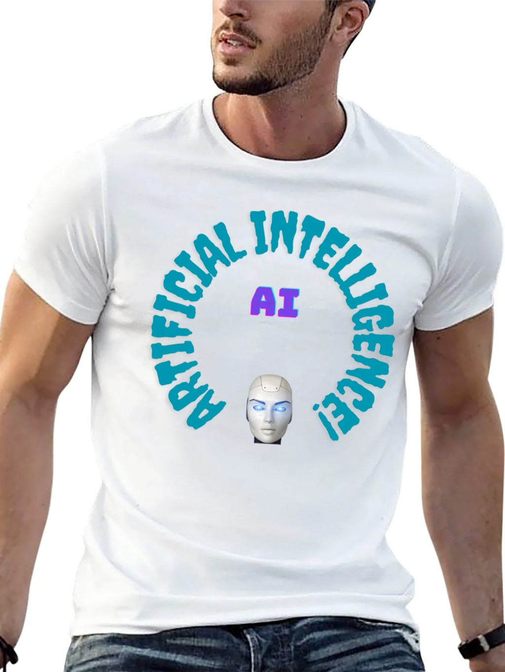 AI Intelligence Graphic Tee - Futuristic Design product image 12