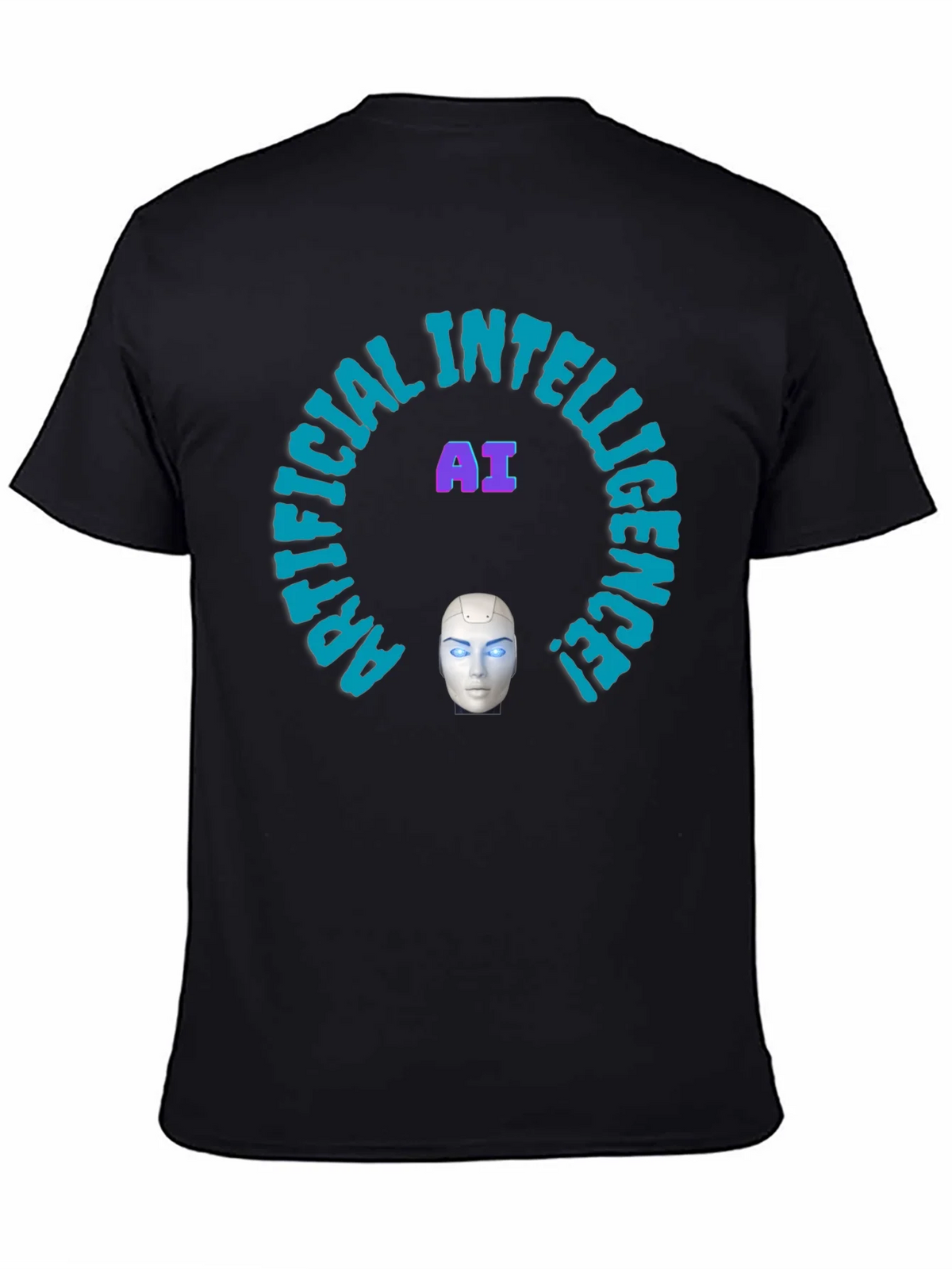 AI Intelligence Graphic Tee - Futuristic Design product image 4