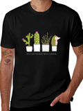 Cactus & Hedgehog Graphic Tee - Life is Better Laughing product image 1