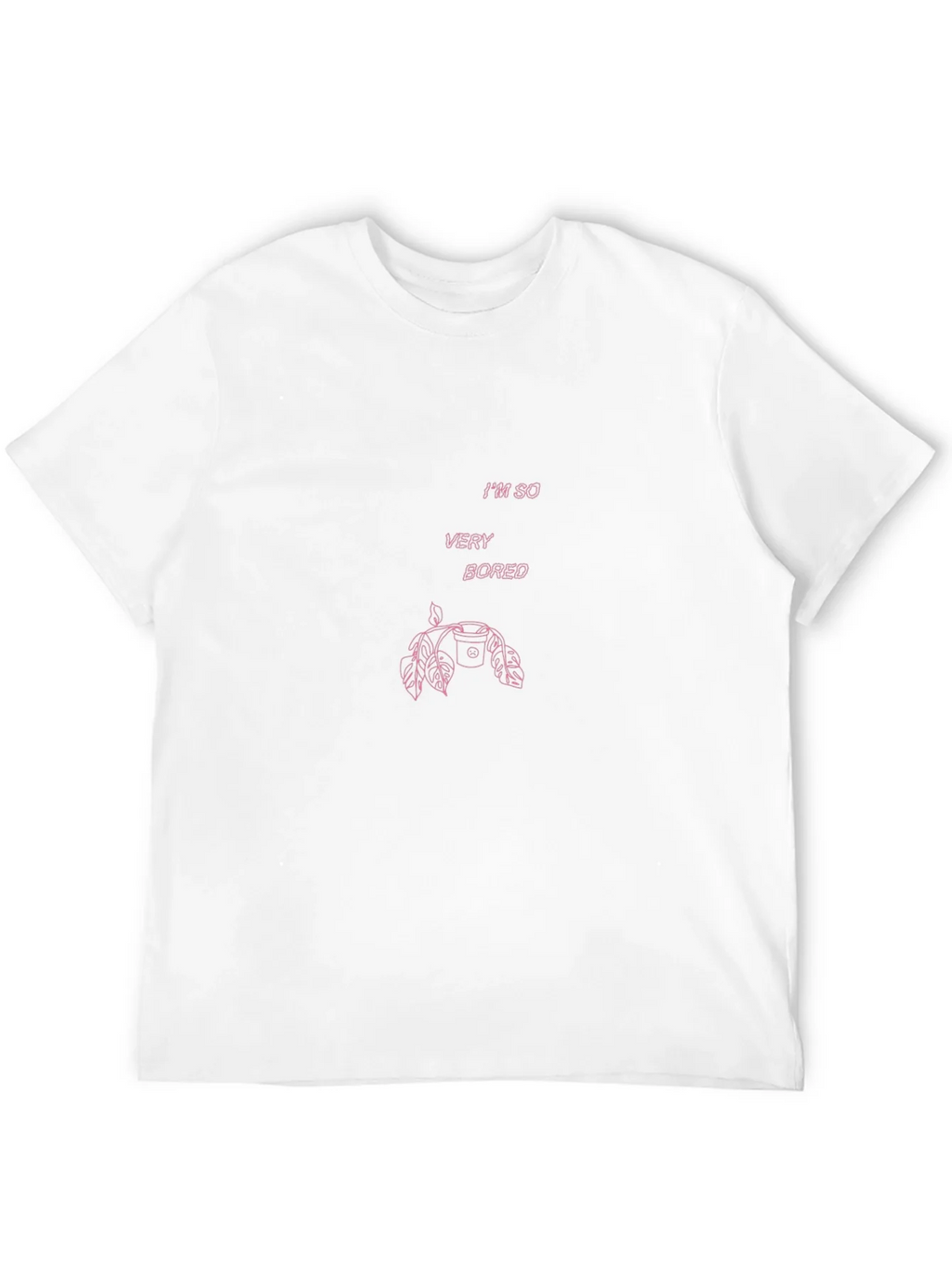 Im So Very Bored Pink Graphic T-Shirt product image 10