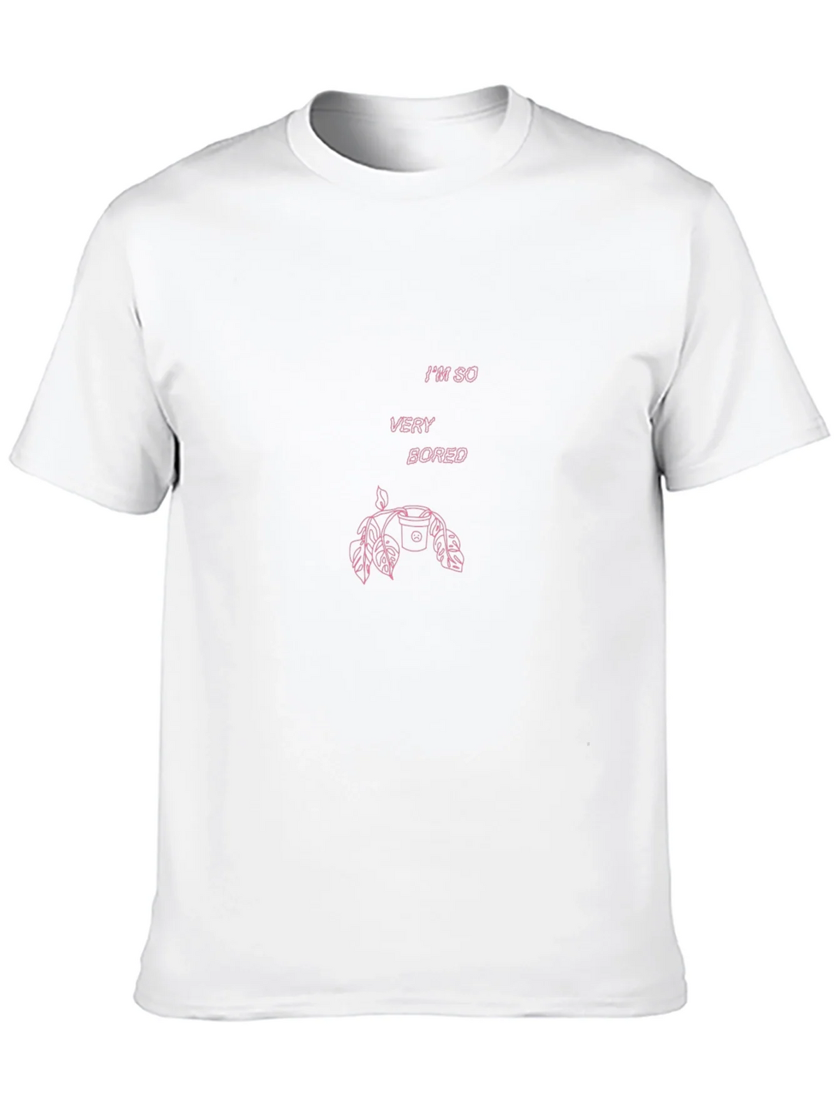 Im So Very Bored Pink Graphic T-Shirt product image 8