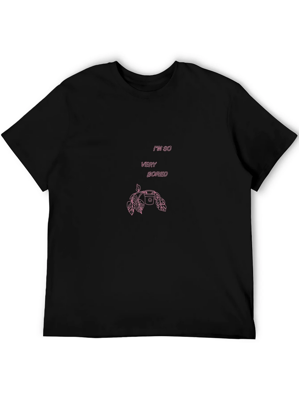 Im So Very Bored Pink Graphic T-Shirt product image 5
