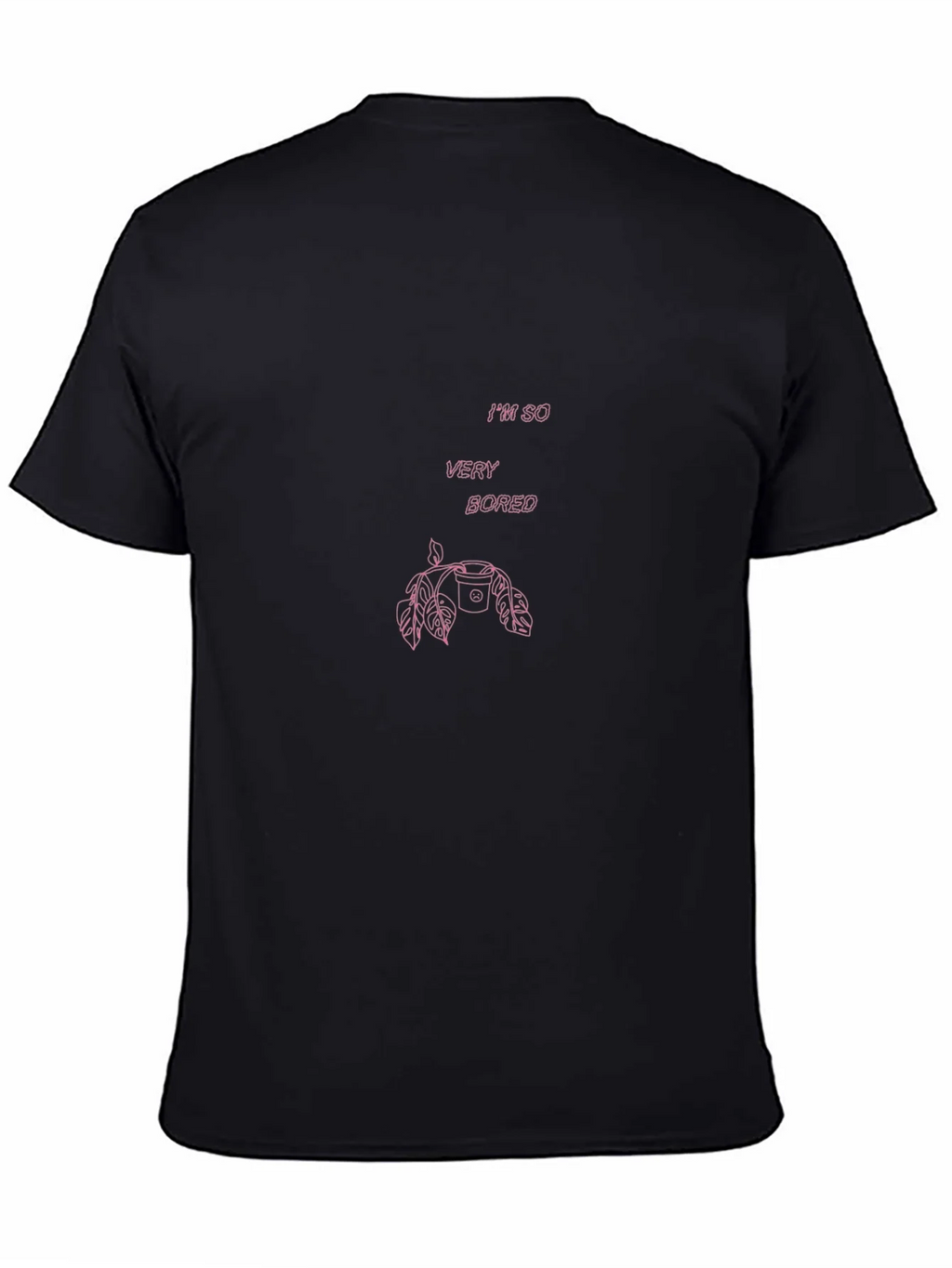 Im So Very Bored Pink Graphic T-Shirt product image 4
