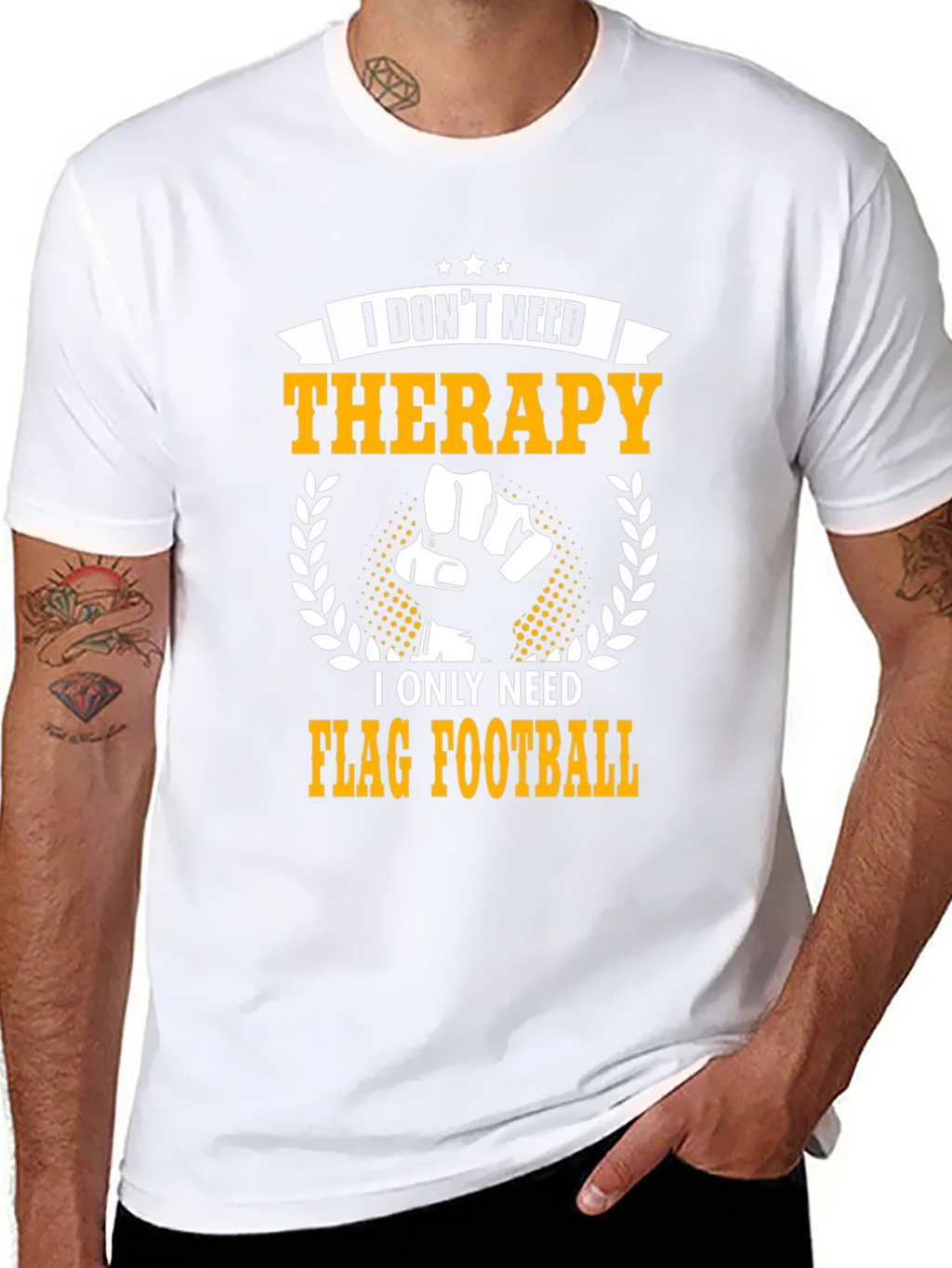 Flag Football Therapy T-Shirt product image 7