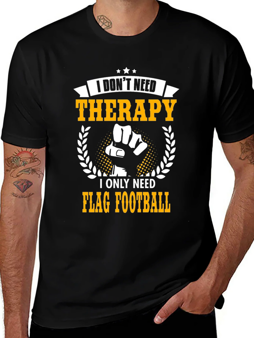 Flag Football Therapy T-Shirt product image 1