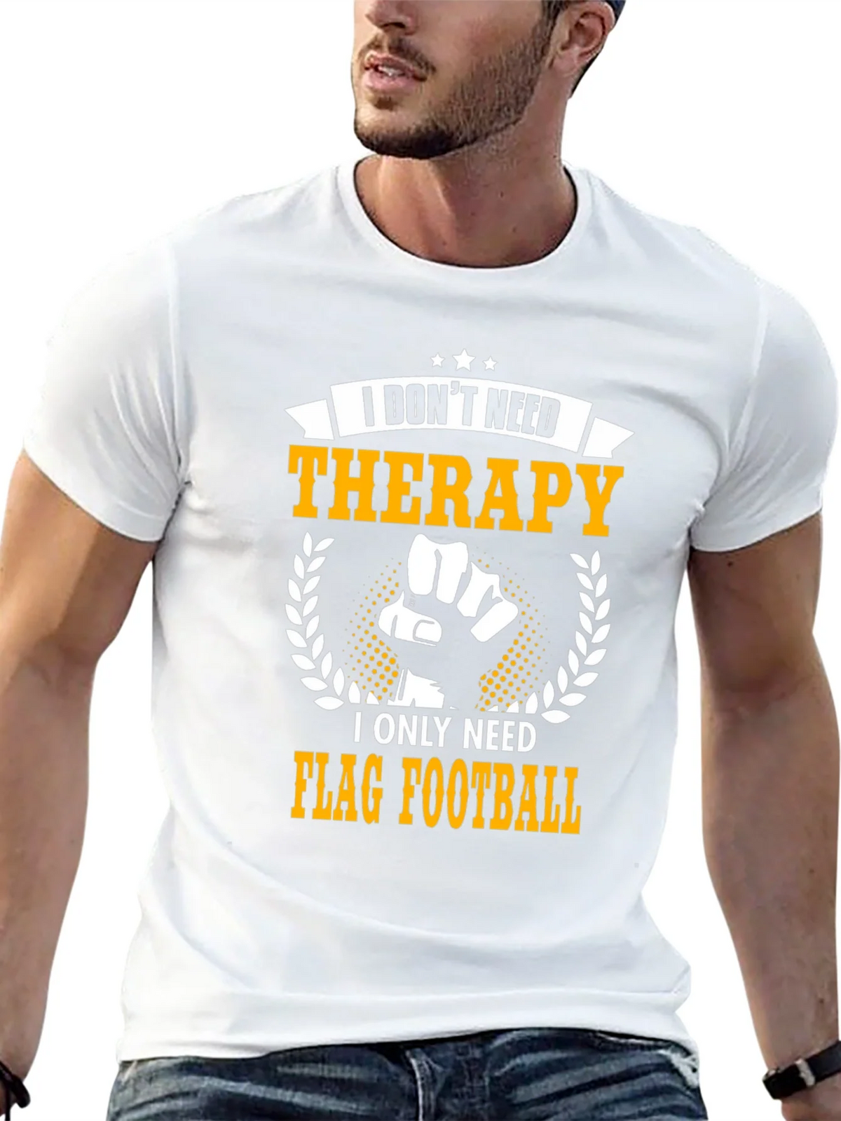 Flag Football Therapy T-Shirt product image 12