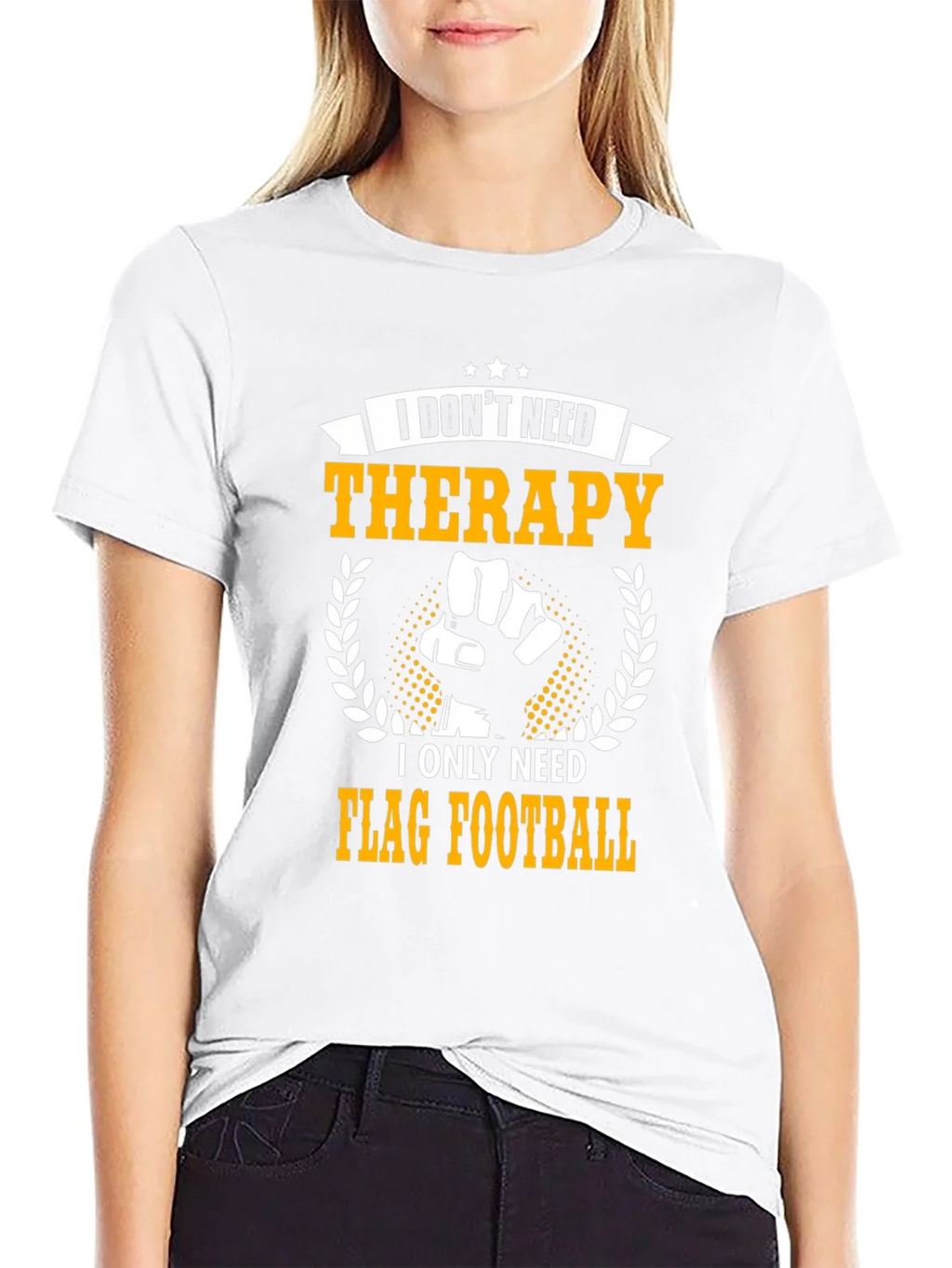 Flag Football Therapy T-Shirt product image 8