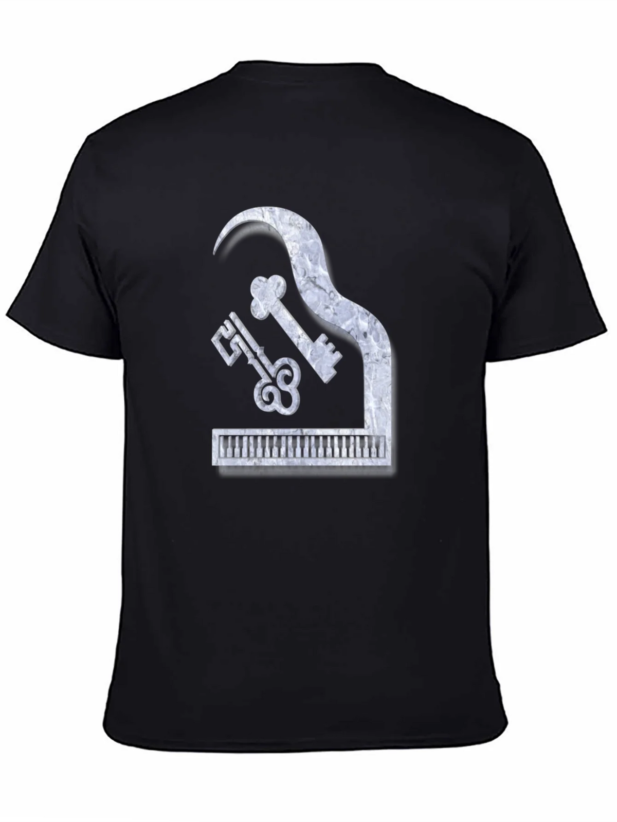 Piano Keys Marble Look Graphic Tee product image 4