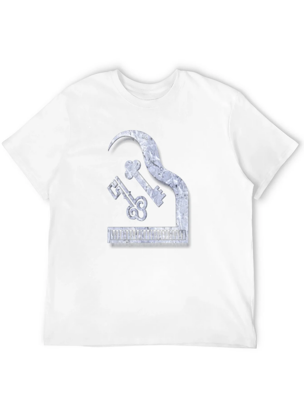 Piano Keys Marble Look Graphic Tee product image 11