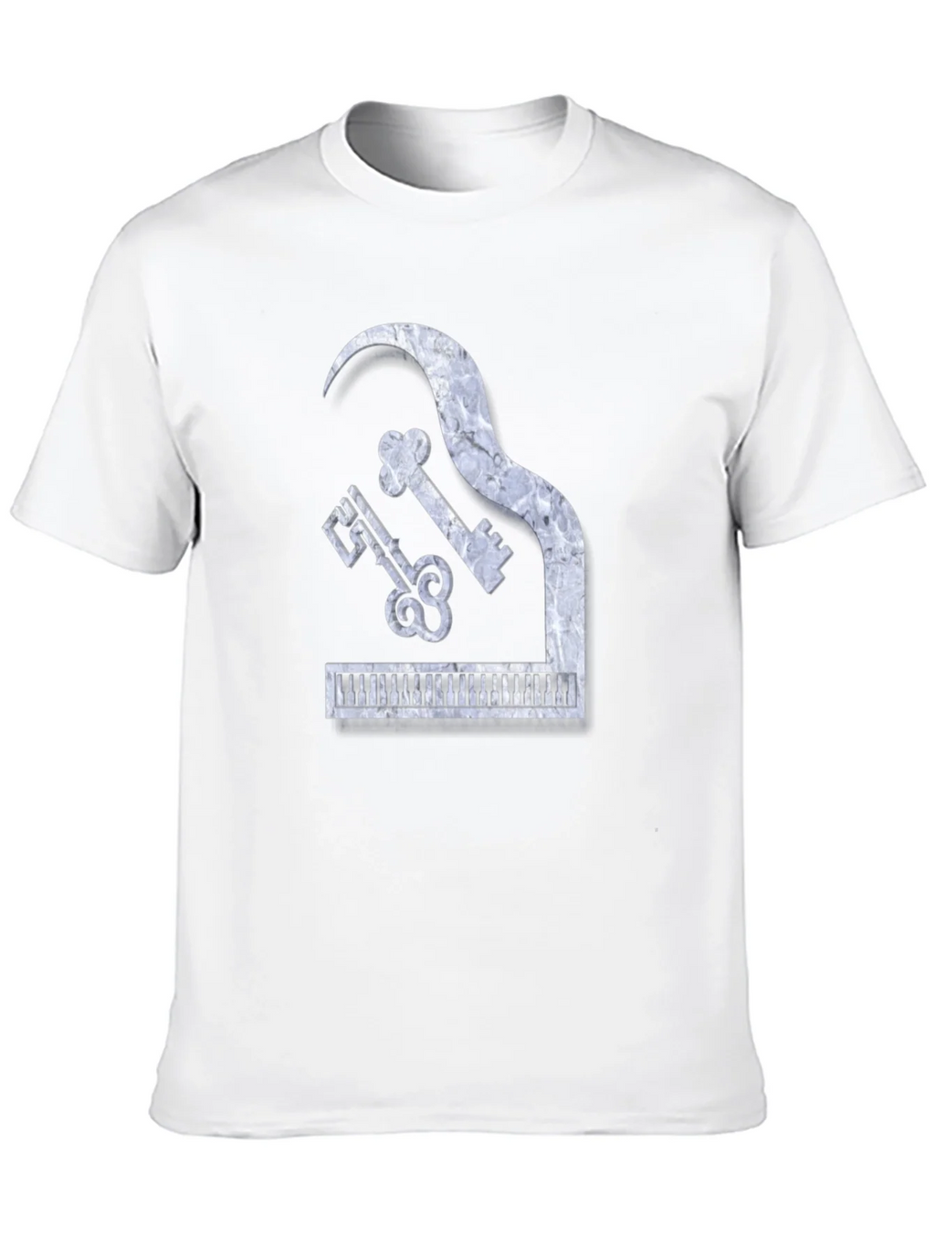 Piano Keys Marble Look Graphic Tee product image 9