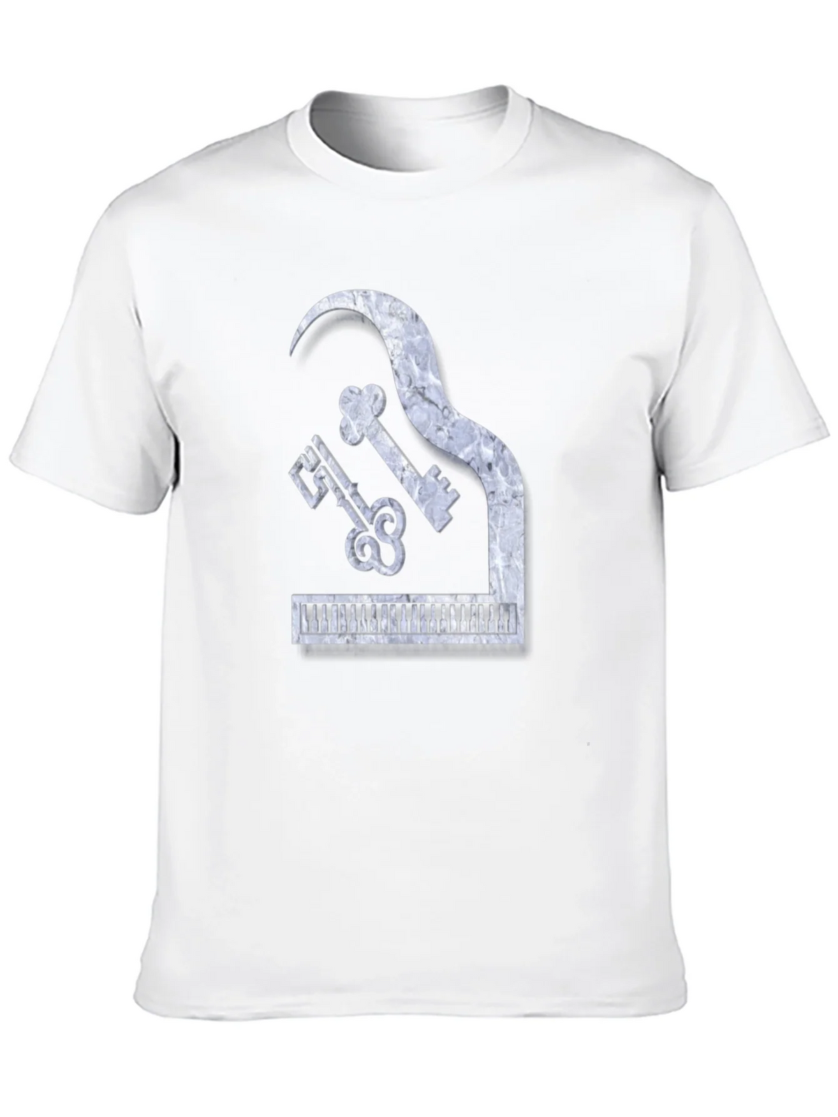 Piano Keys Marble Look Graphic Tee product image 9