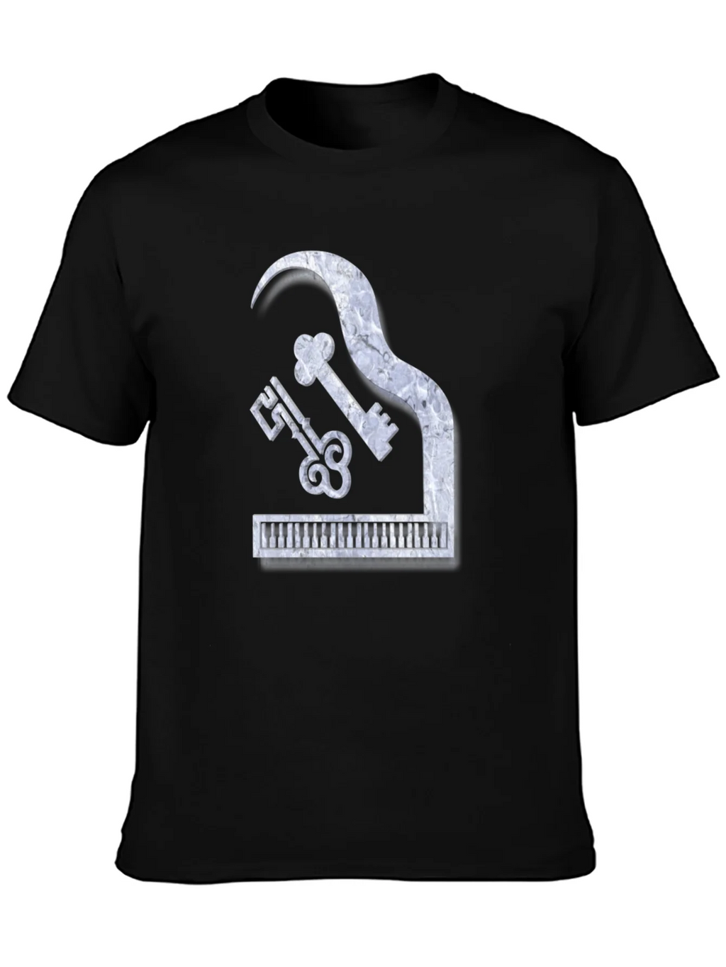 Piano Keys Marble Look Graphic Tee product image 3