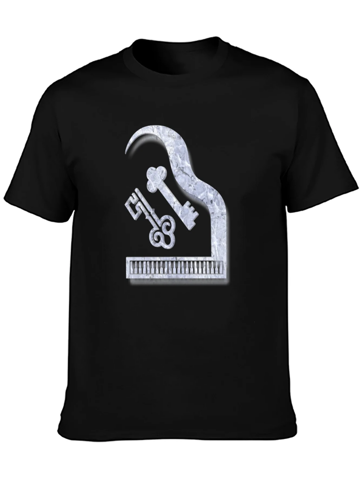 Piano Keys Marble Look Graphic Tee product image 3