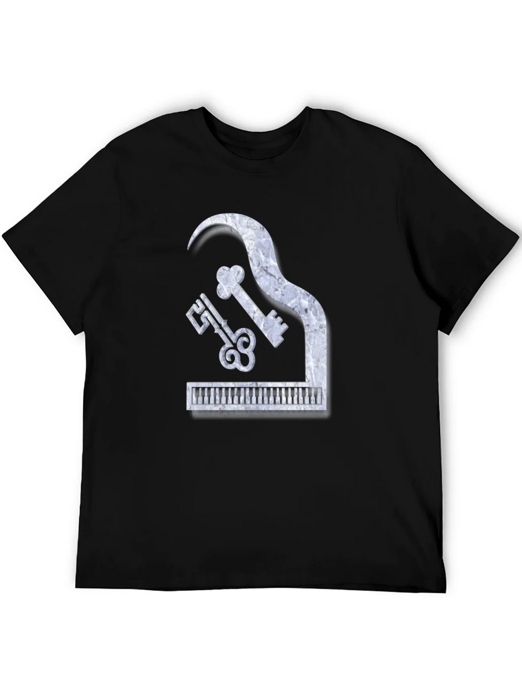 Piano Keys Marble Look Graphic Tee product image 5