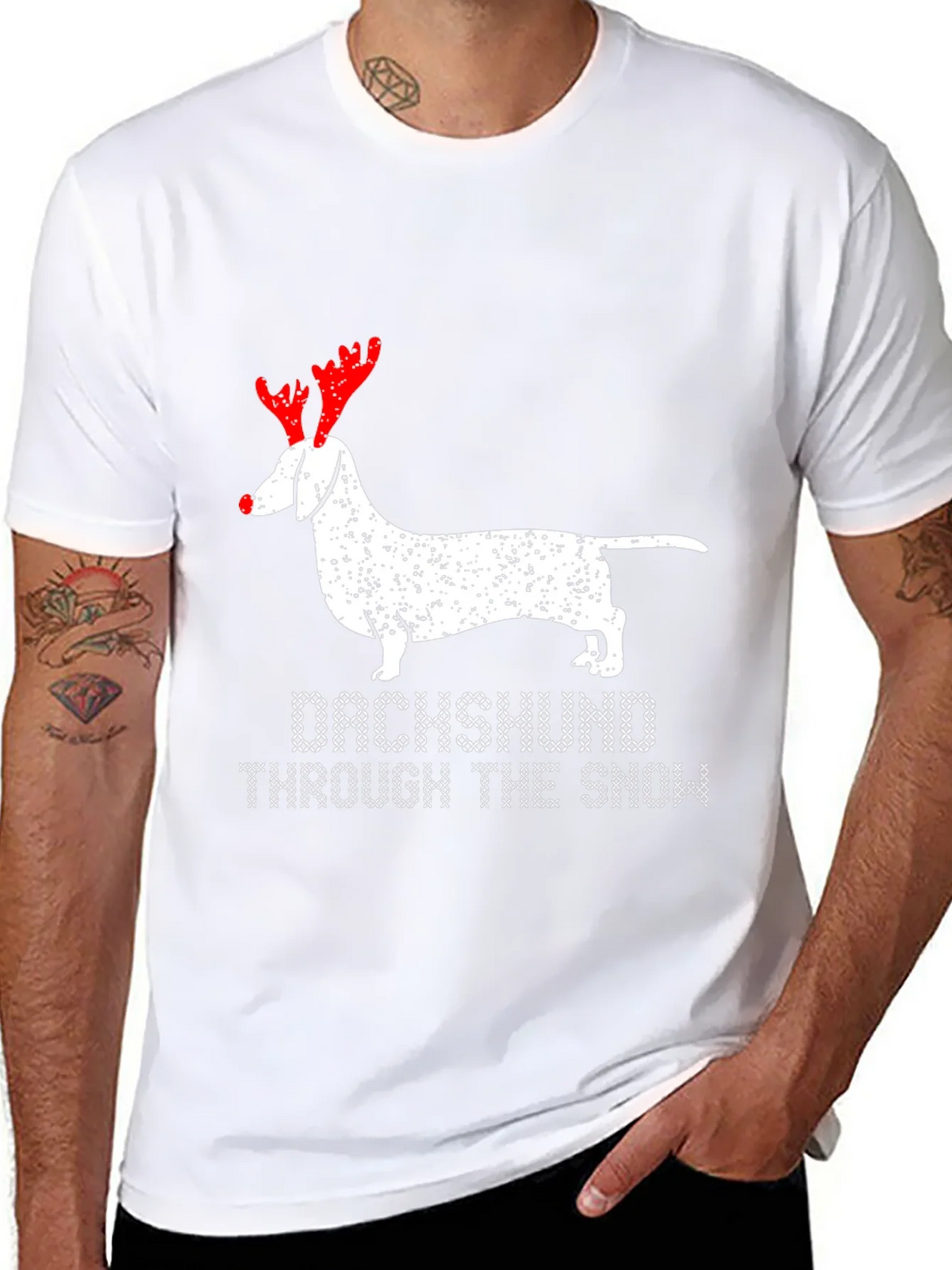 Dachshund Through The Snow T-Shirt product image 7