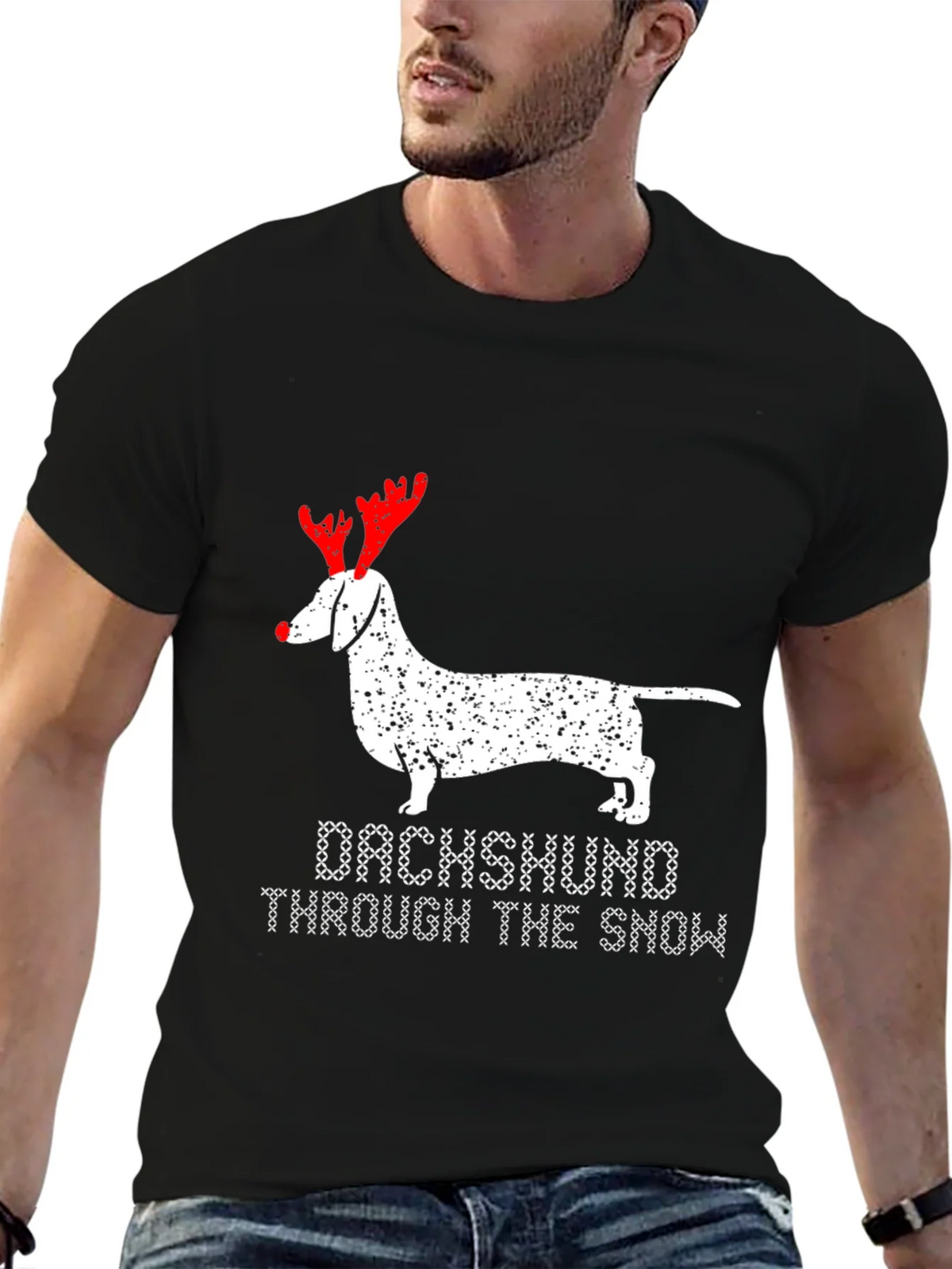Dachshund Through The Snow T-Shirt product image 6