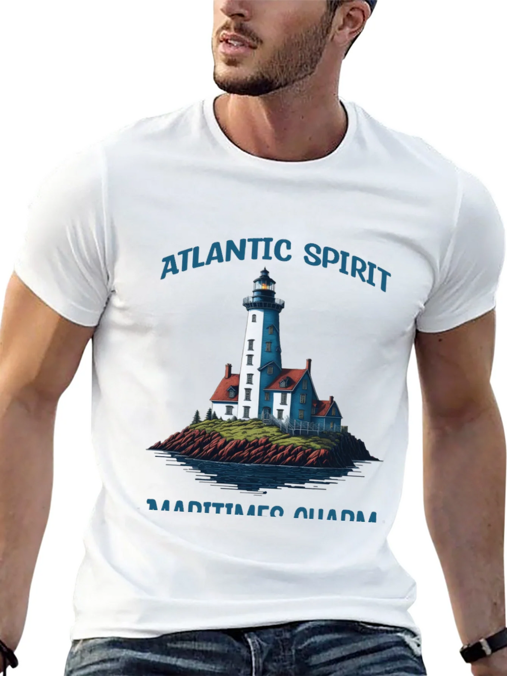 Atlantic Spirit Lighthouse Graphic T-Shirt product image 12