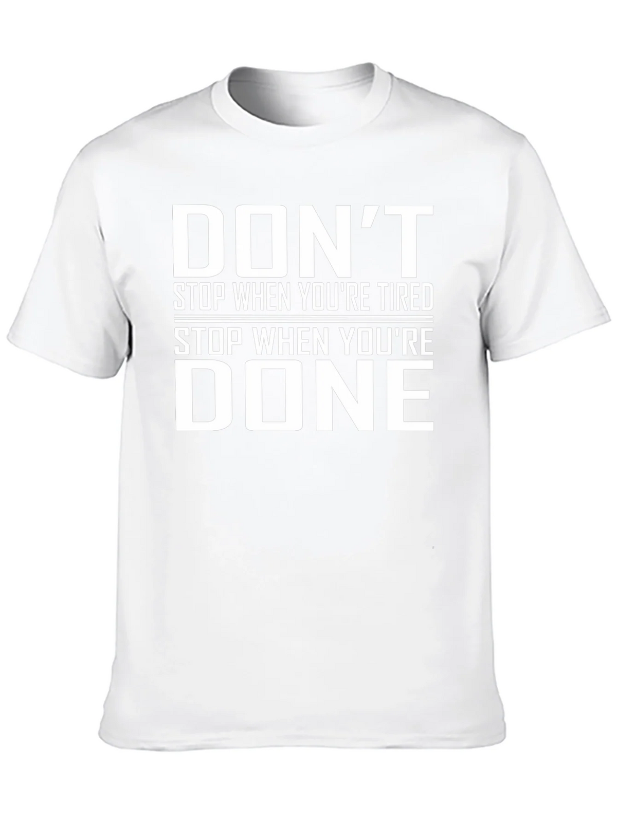 Motivational Dont Stop When Youre Tired Black T-Shirt product image 6