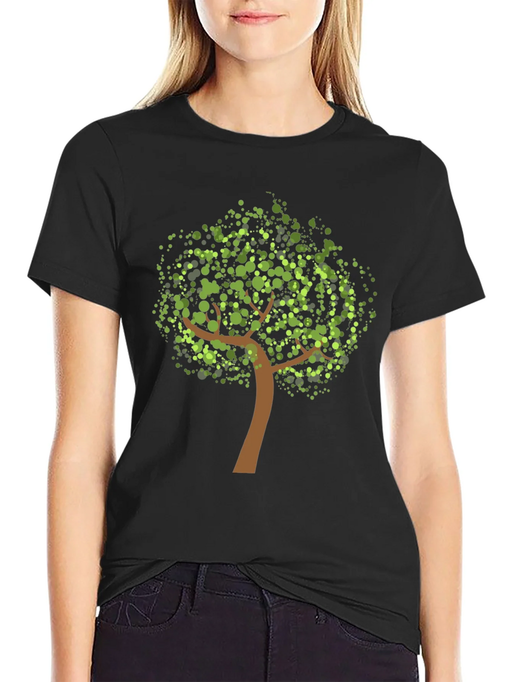 Nature Tree Graphic Black Tee product image 2