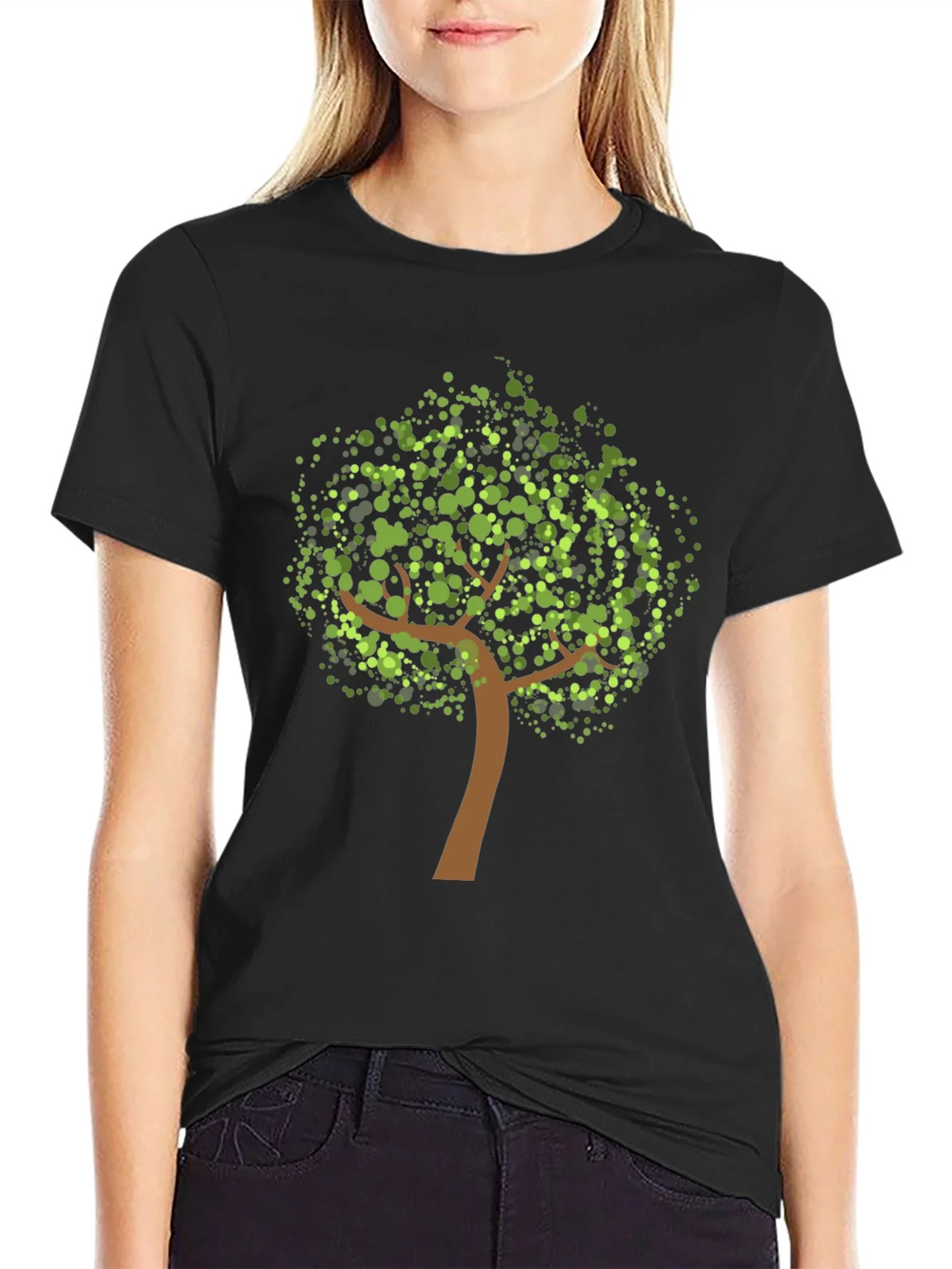 Nature Tree Graphic Black Tee product image 2