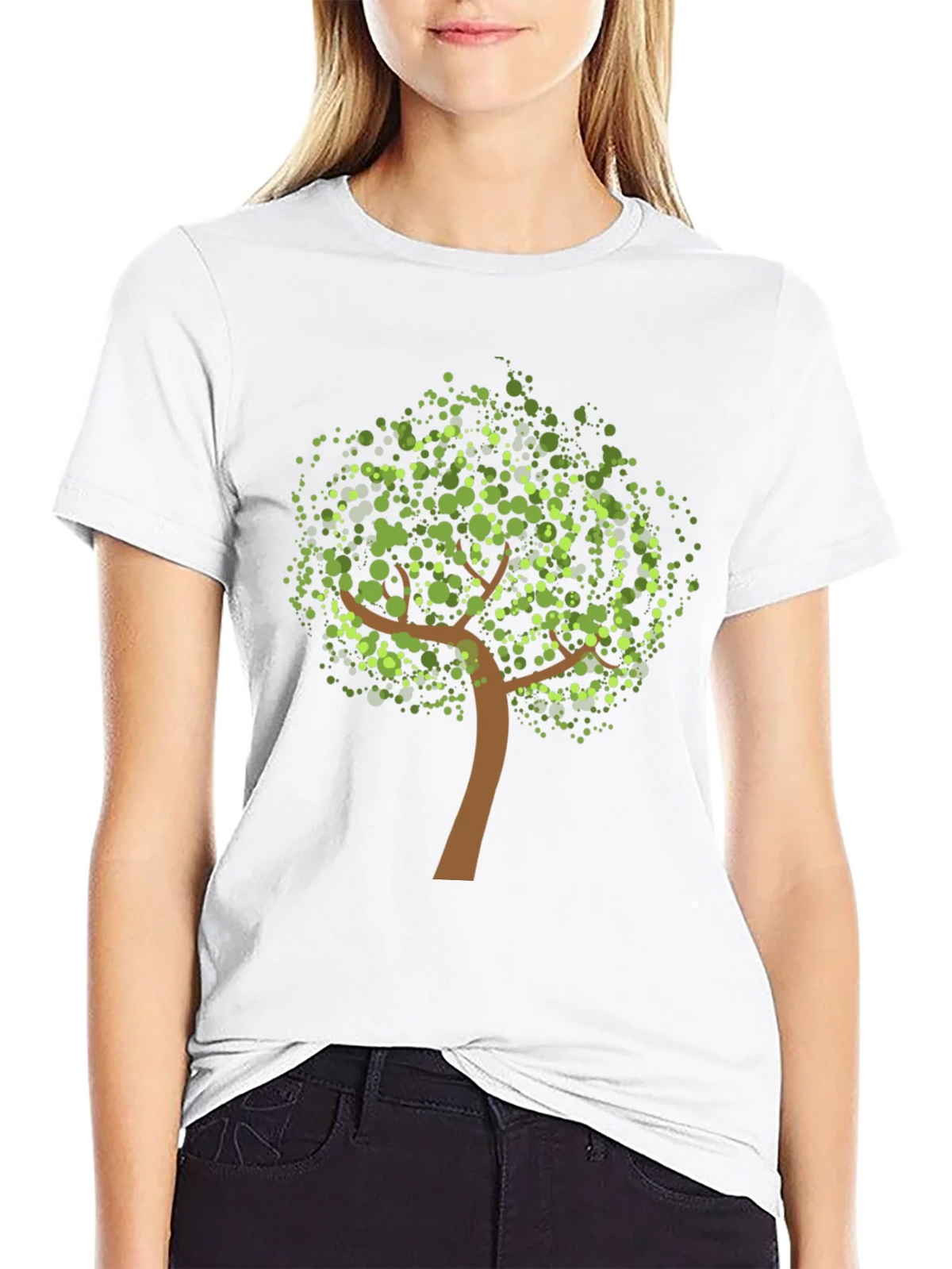 Nature Tree Graphic Black Tee product image 8