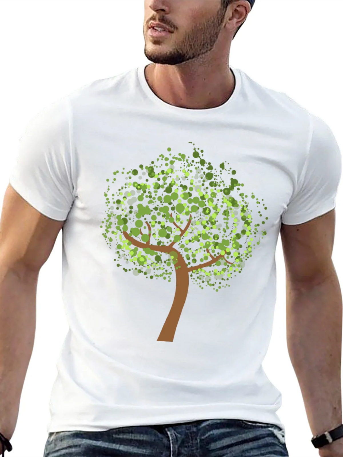 Nature Tree Graphic Black Tee product image 12