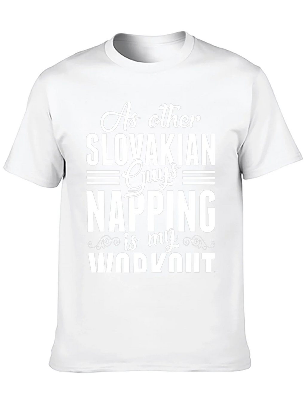 Slovakian Napping Workout Black T-Shirt product image 7