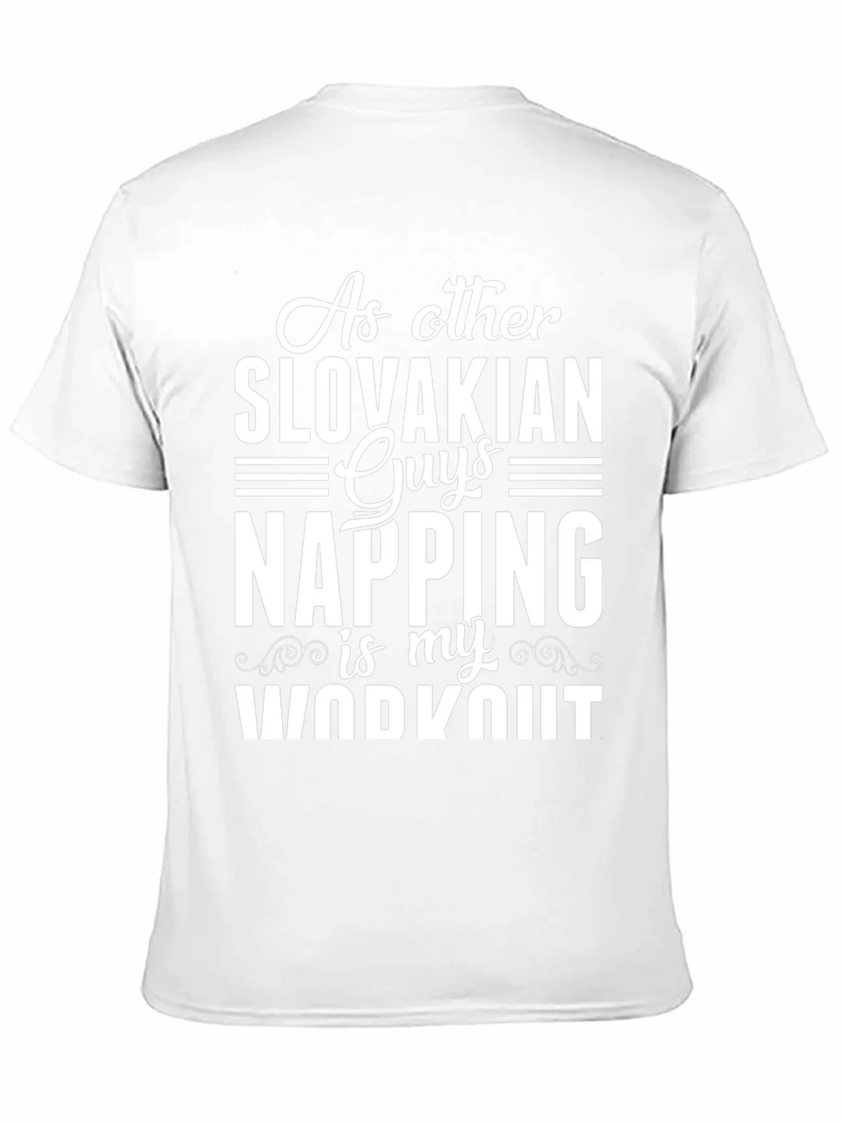 Slovakian Napping Workout Black T-Shirt product image 8