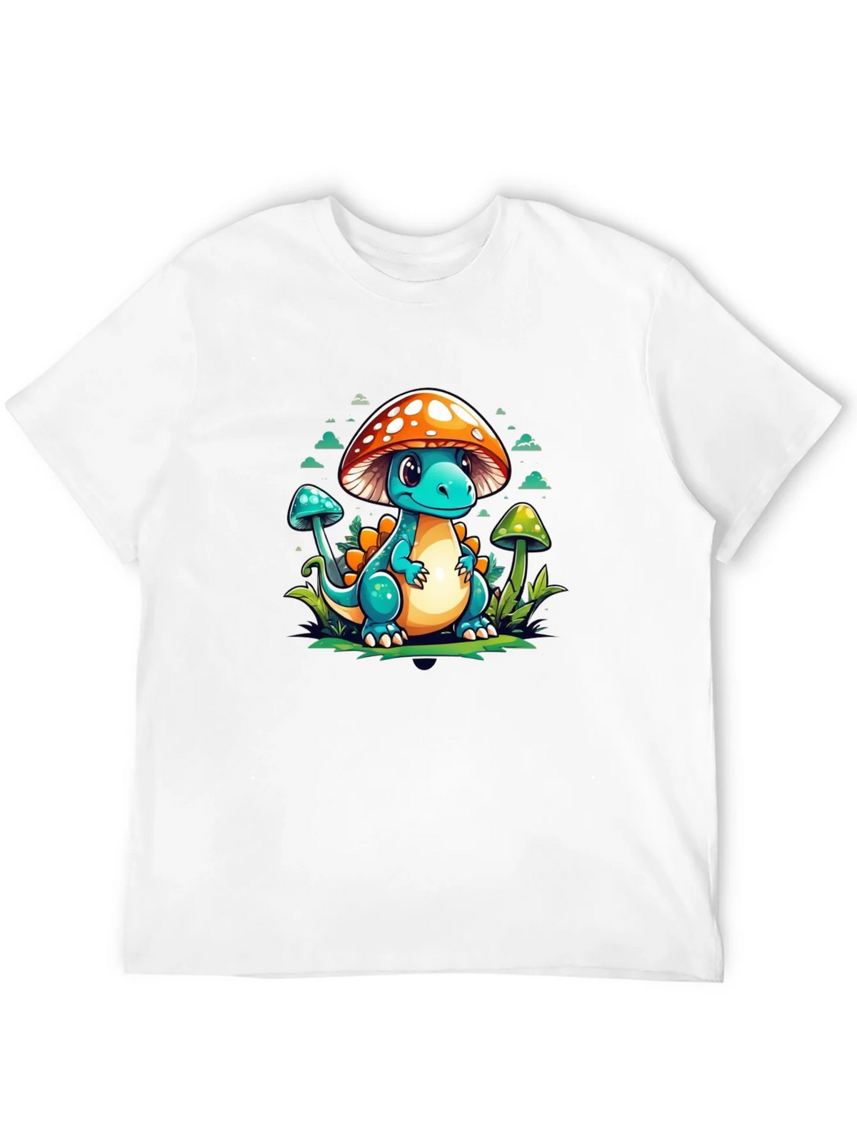 Mushroom Dino Graphic Tee - Cute Cartoon T-Shirt product image 11