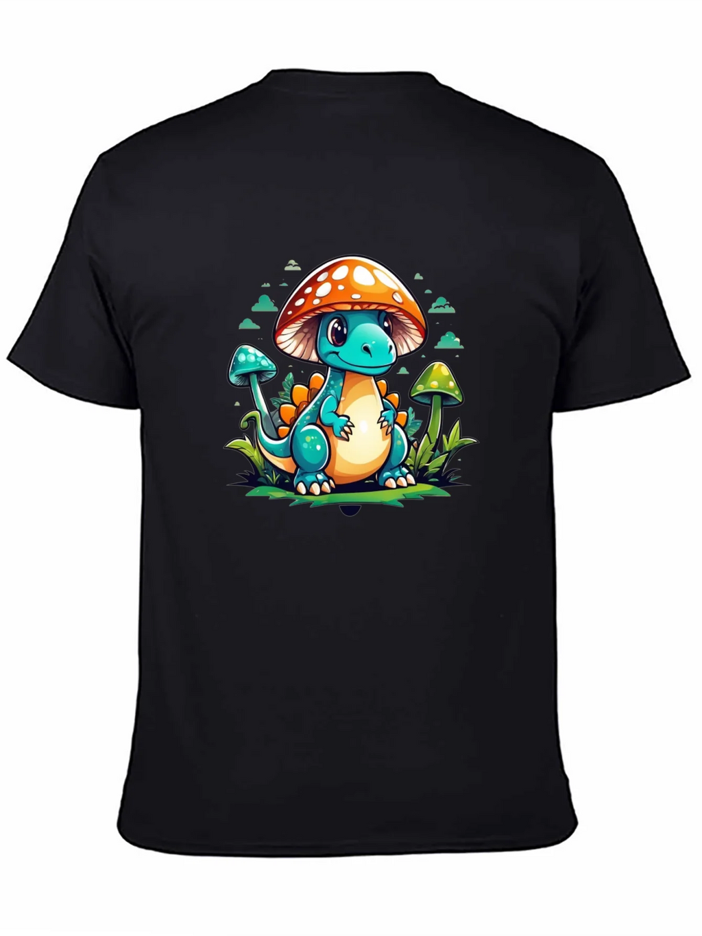 Mushroom Dino Graphic Tee - Cute Cartoon T-Shirt product image 4