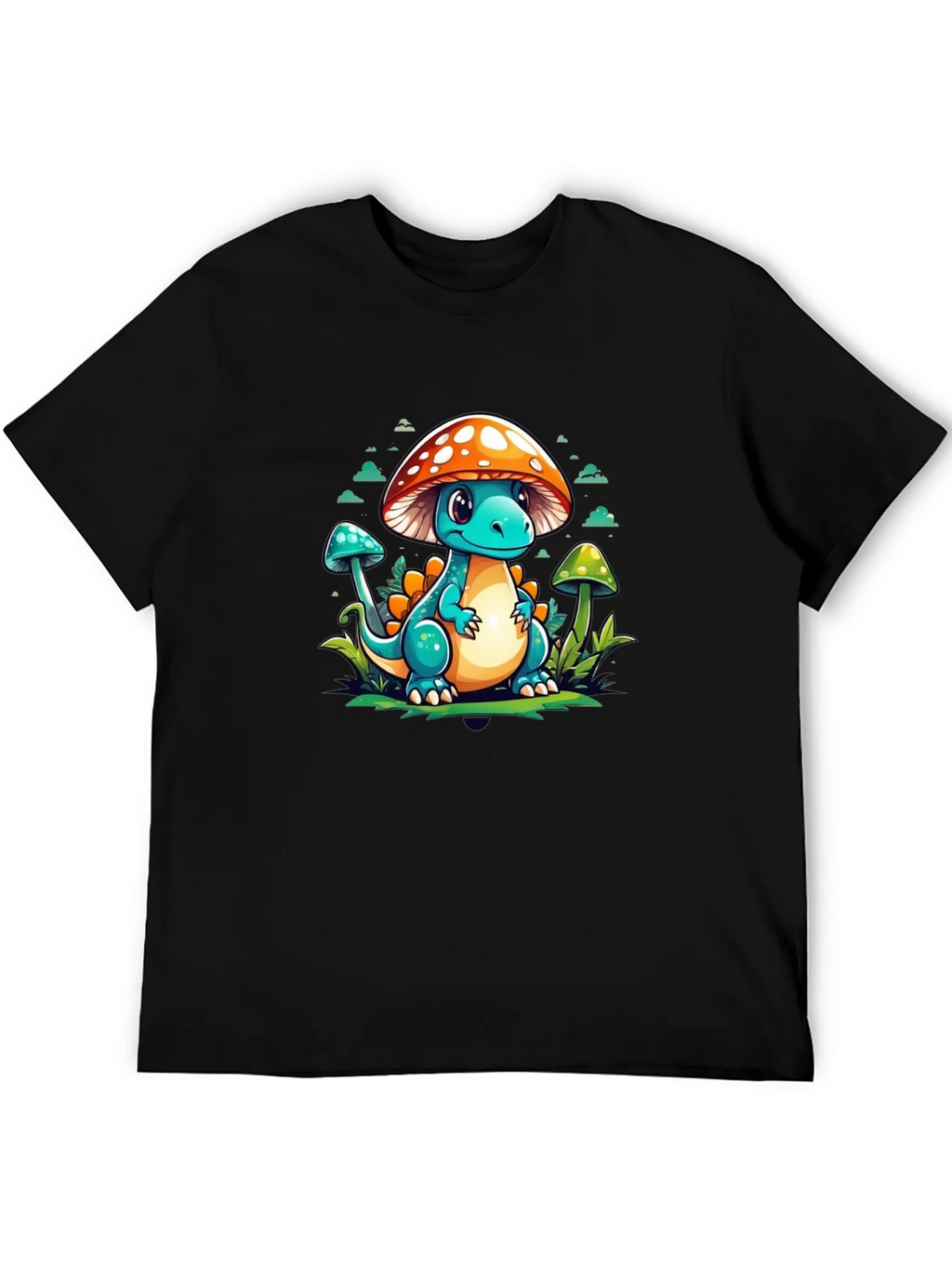 Mushroom Dino Graphic Tee - Cute Cartoon T-Shirt product image 5
