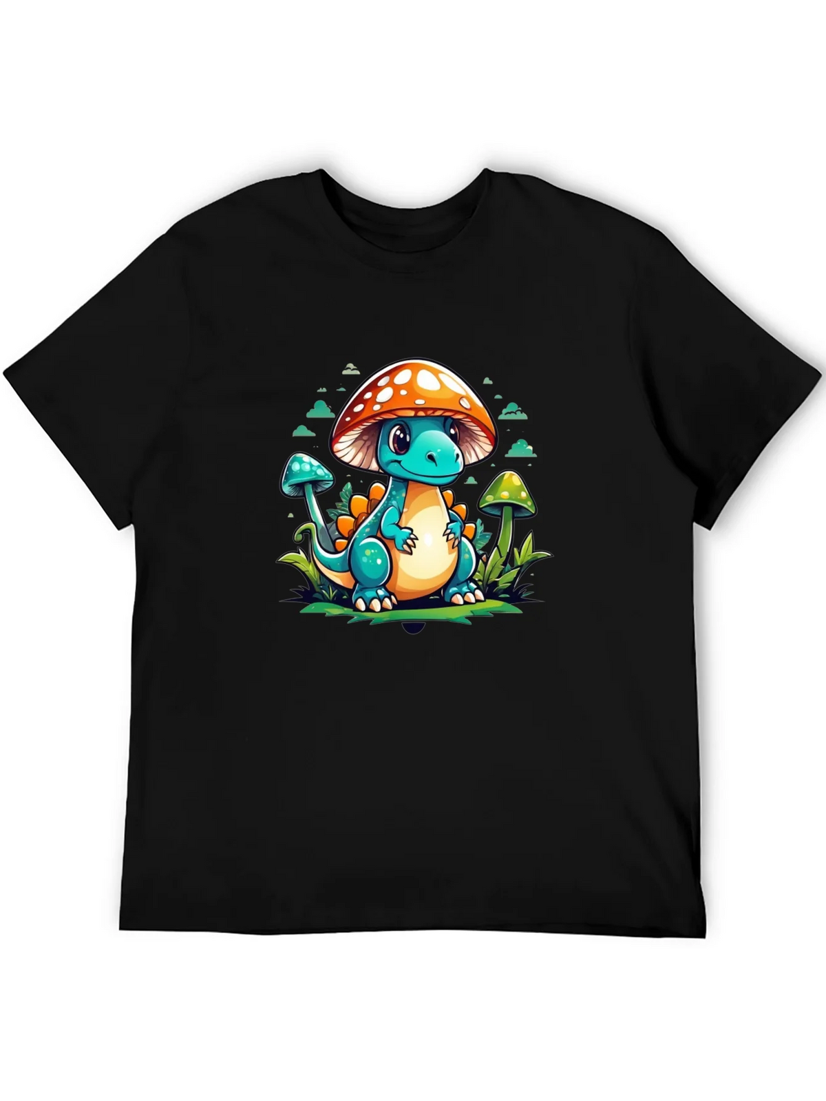 Mushroom Dino Graphic Tee - Cute Cartoon T-Shirt product image 5
