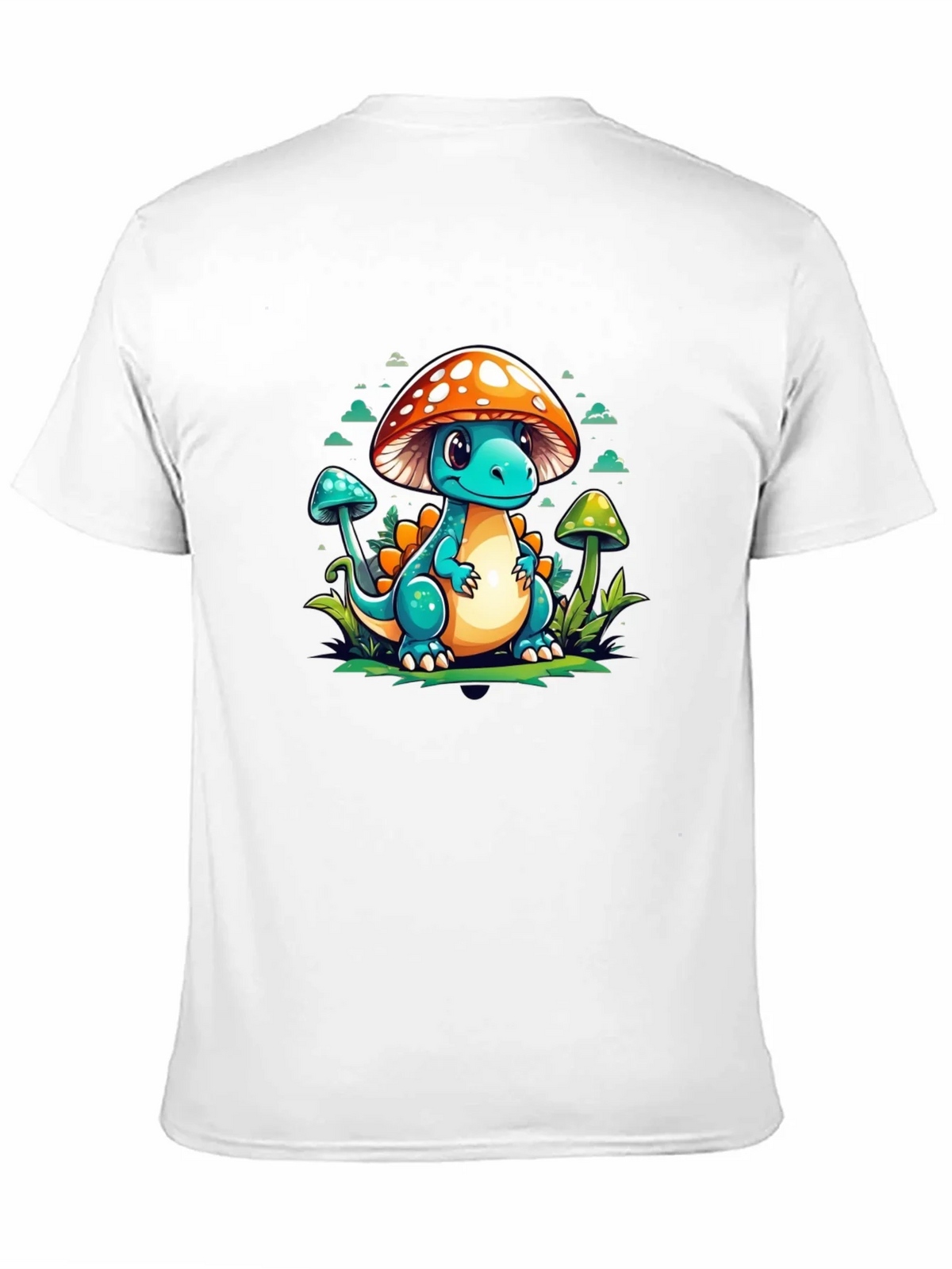 Mushroom Dino Graphic Tee - Cute Cartoon T-Shirt product image 10