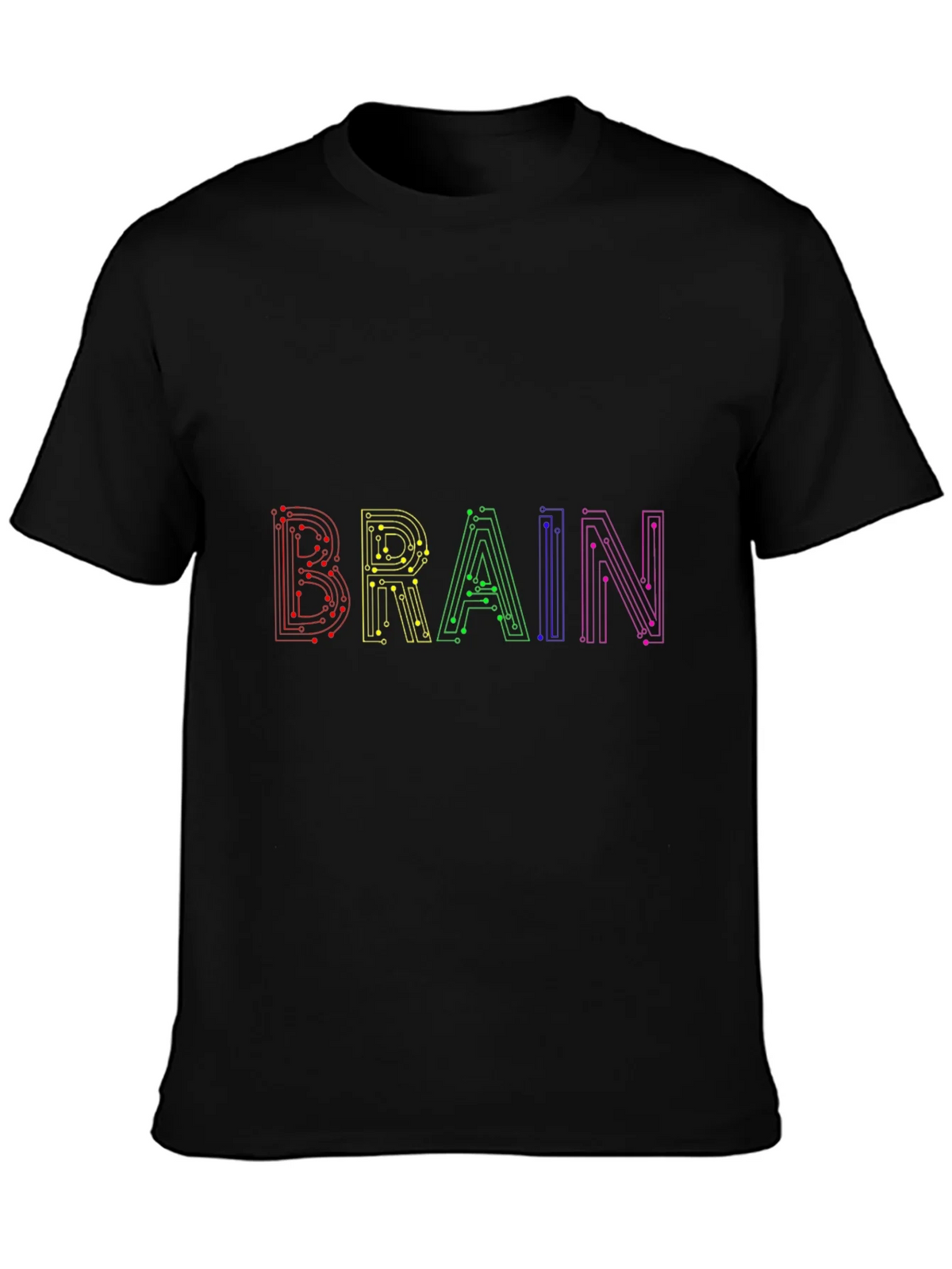 Circuit Brain T-Shirt - Black product image 3