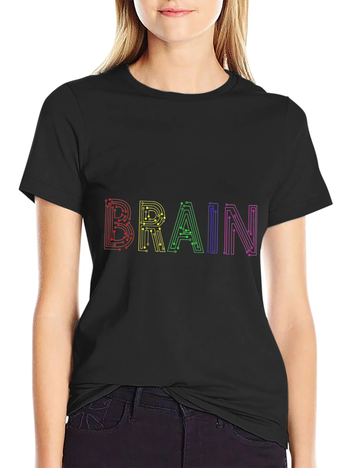 Circuit Brain T-Shirt - Black product image 2