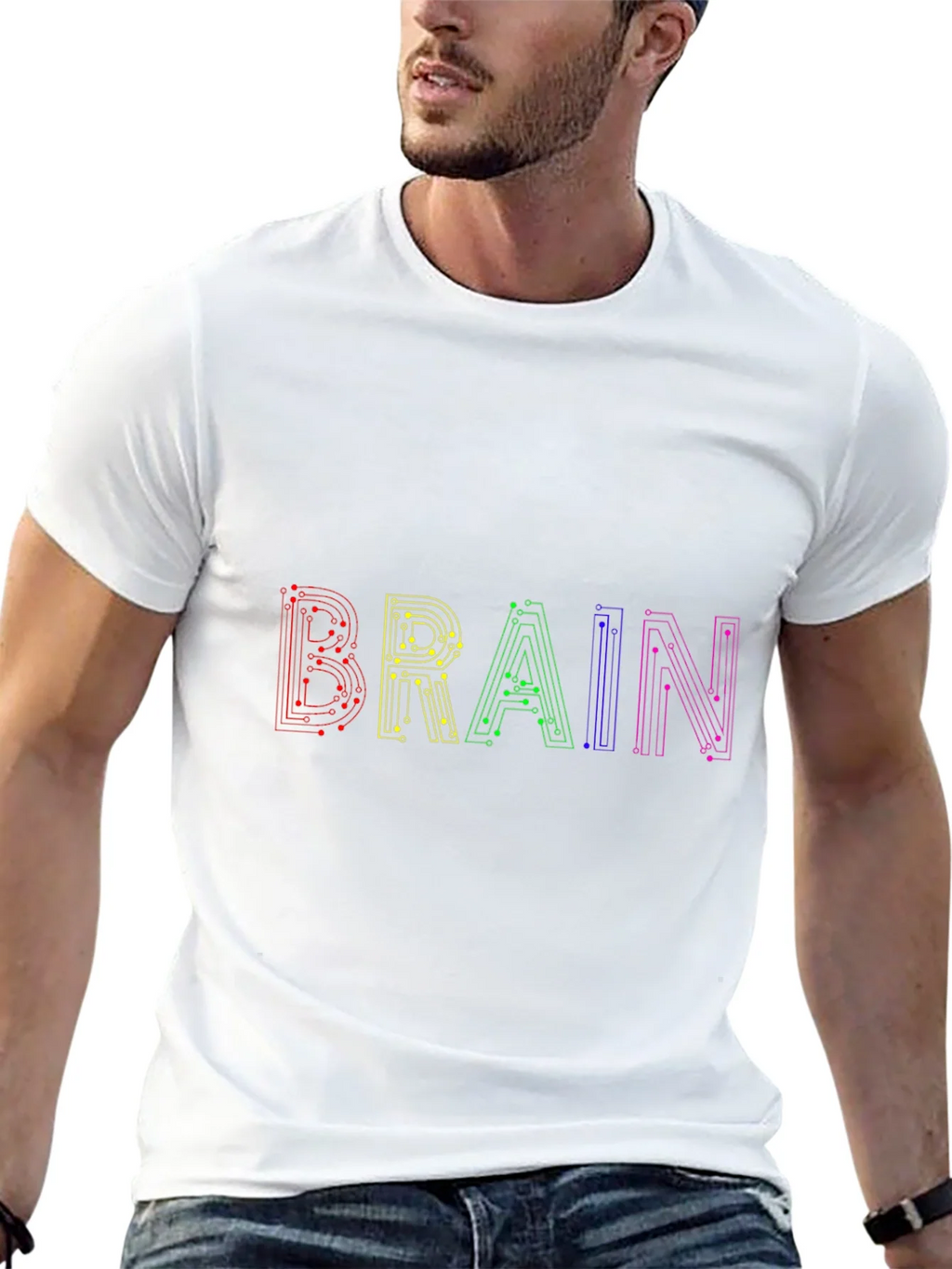 Circuit Brain T-Shirt - Black product image 12