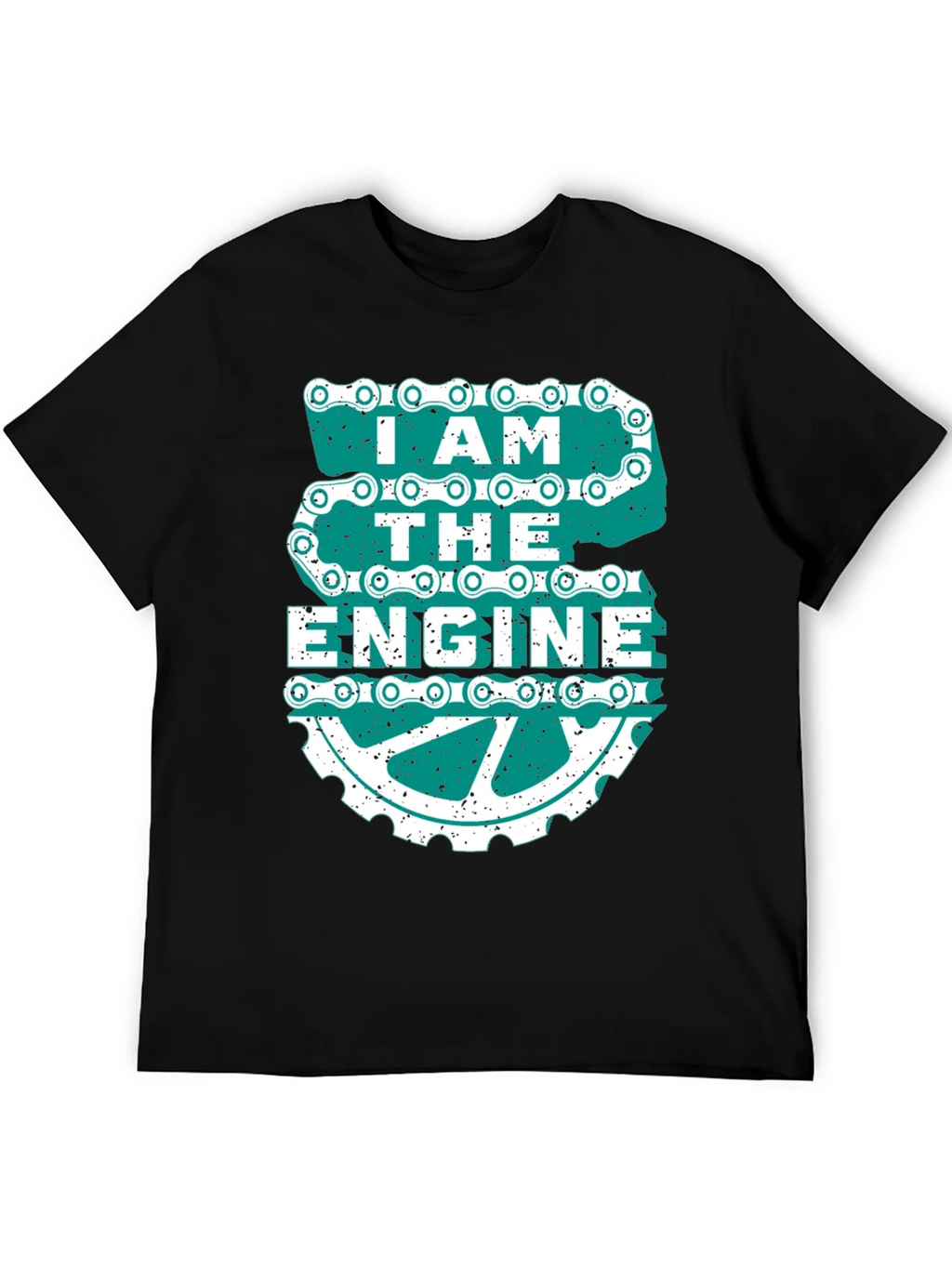 I AM THE ENGINE Graphic Tee - Black Cotton Blend product image 5