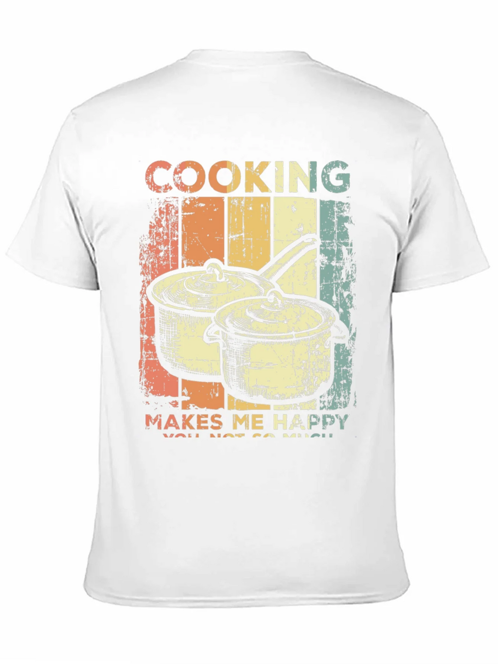 Cooking Makes Me Happy Retro T-Shirt product image 10