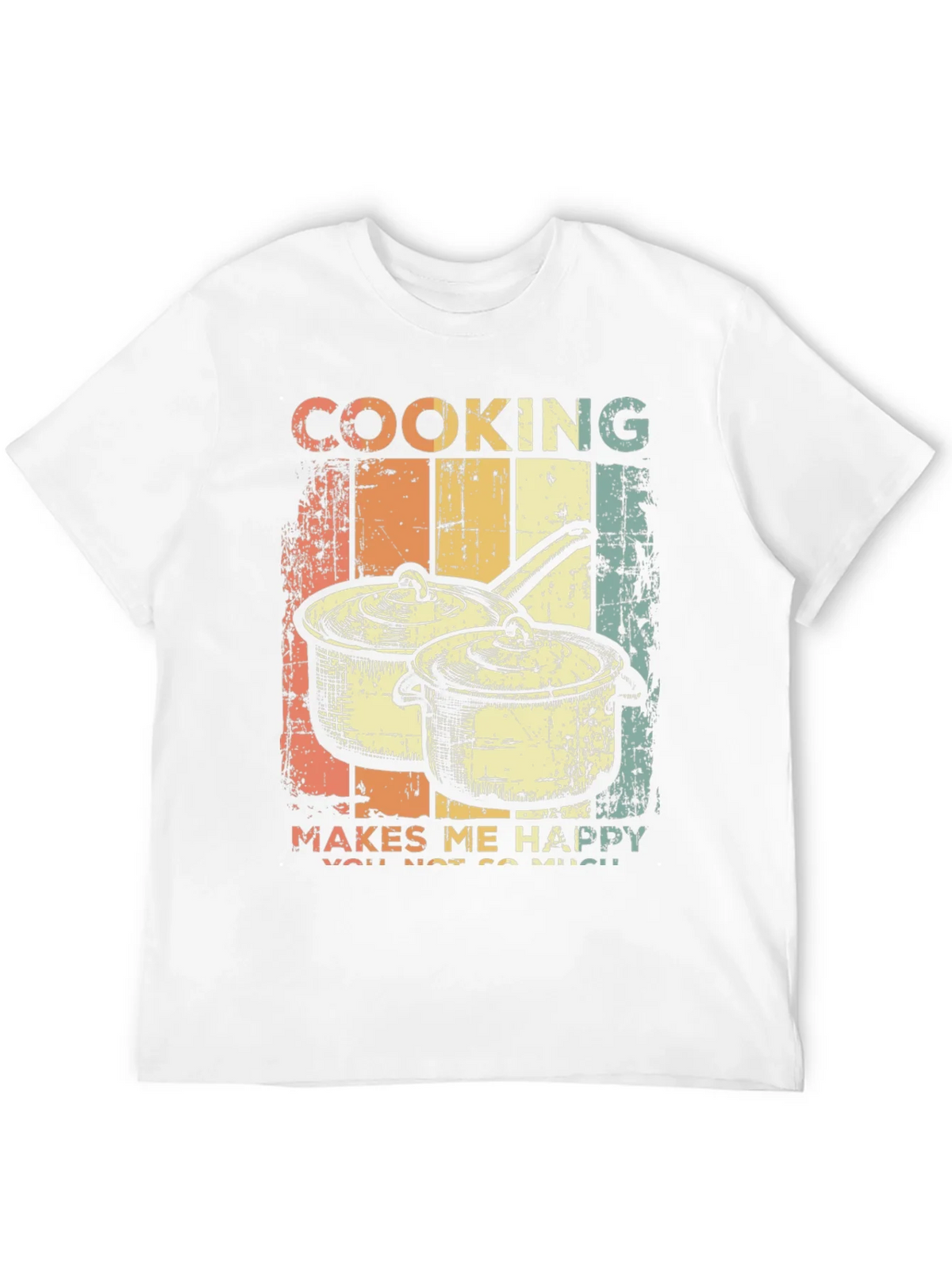 Cooking Makes Me Happy Retro T-Shirt product image 11
