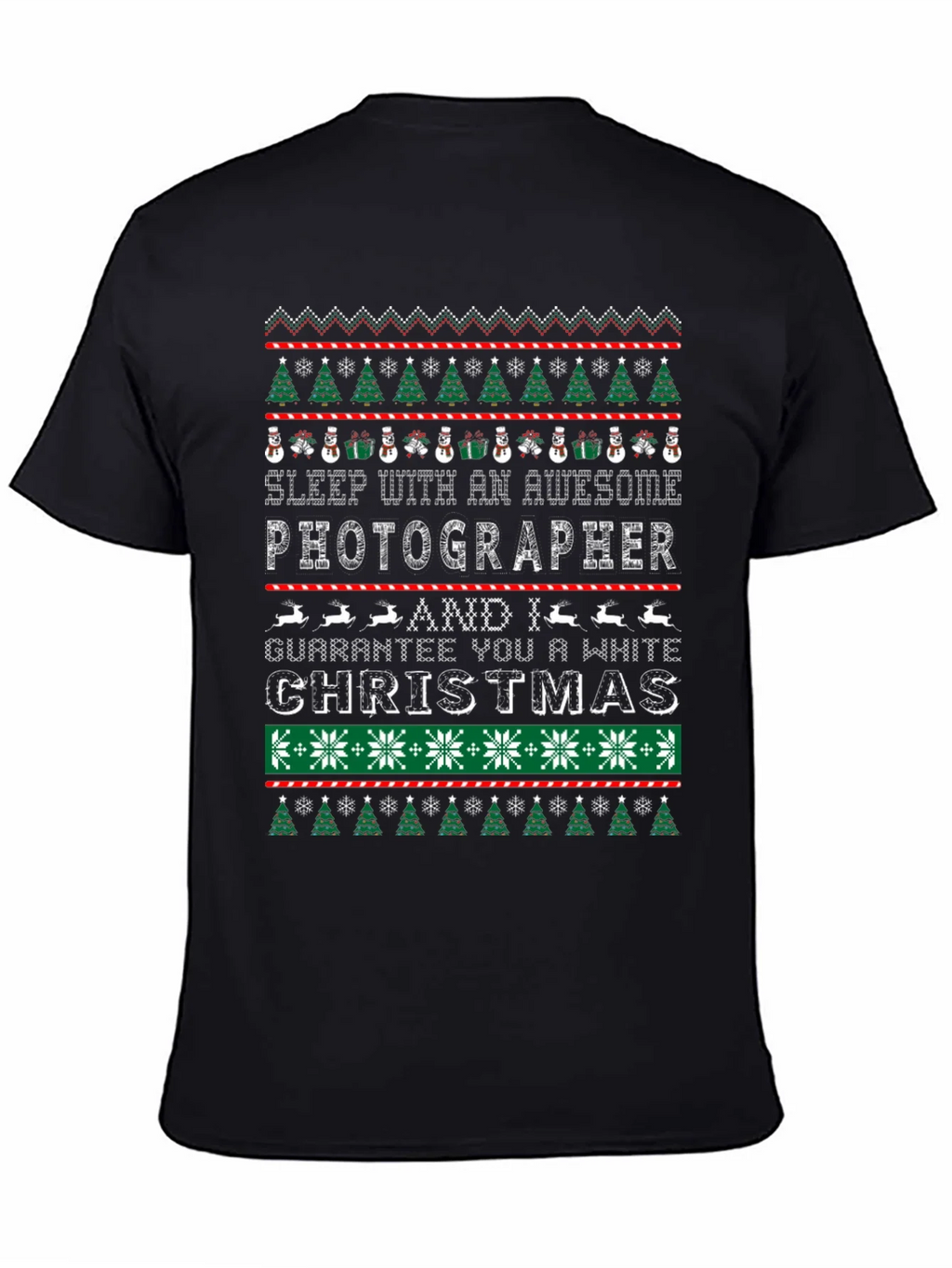 Awesome Photographer Ugly Christmas Sweater T-Shirt product image 4