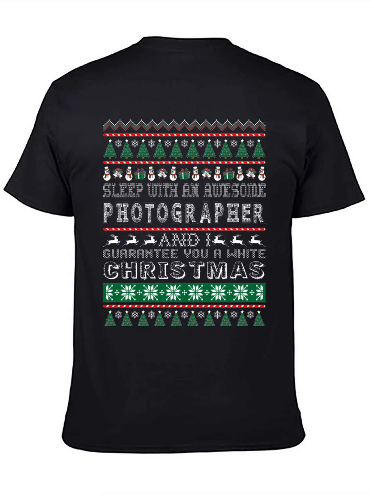 Awesome Photographer Ugly Christmas Sweater T-Shirt product image 4