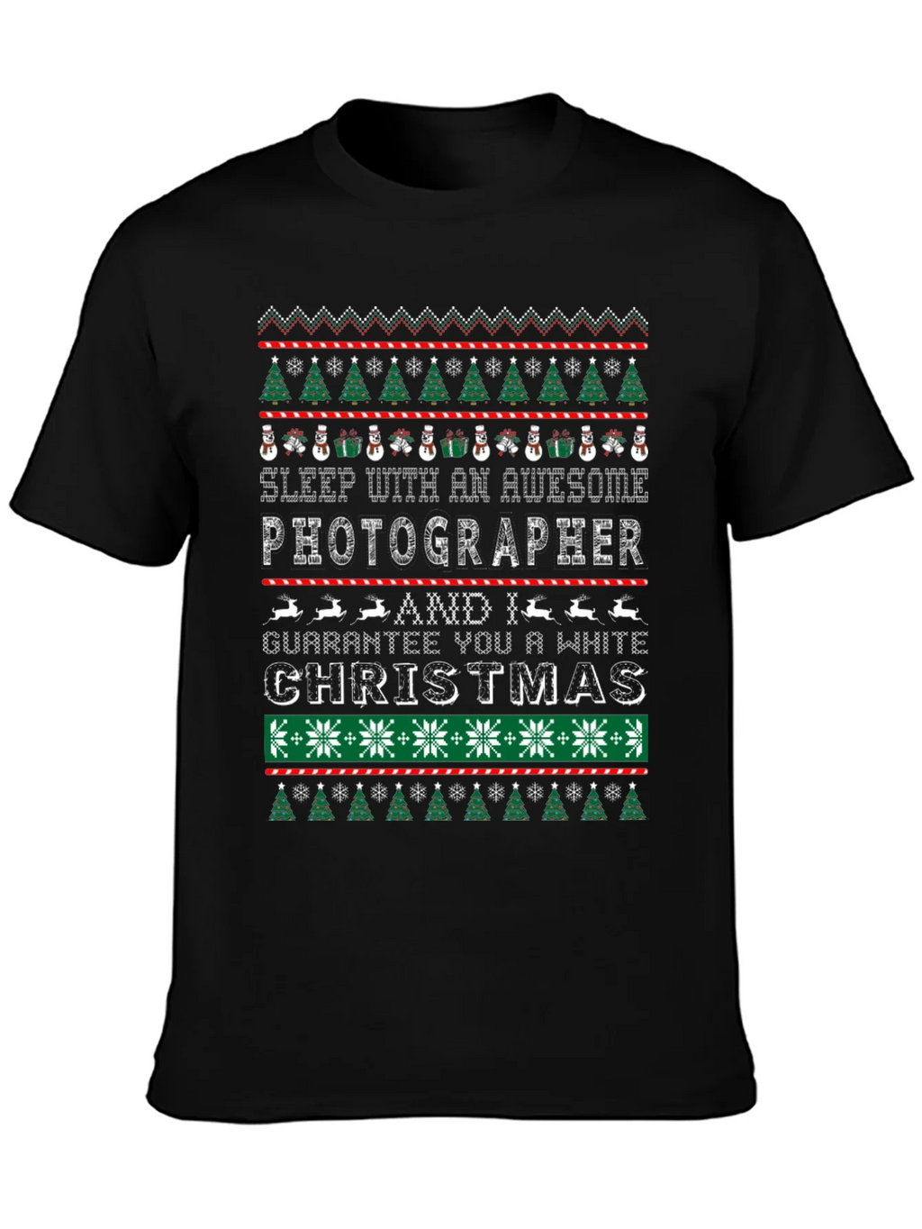 Awesome Photographer Ugly Christmas Sweater T-Shirt product image 3