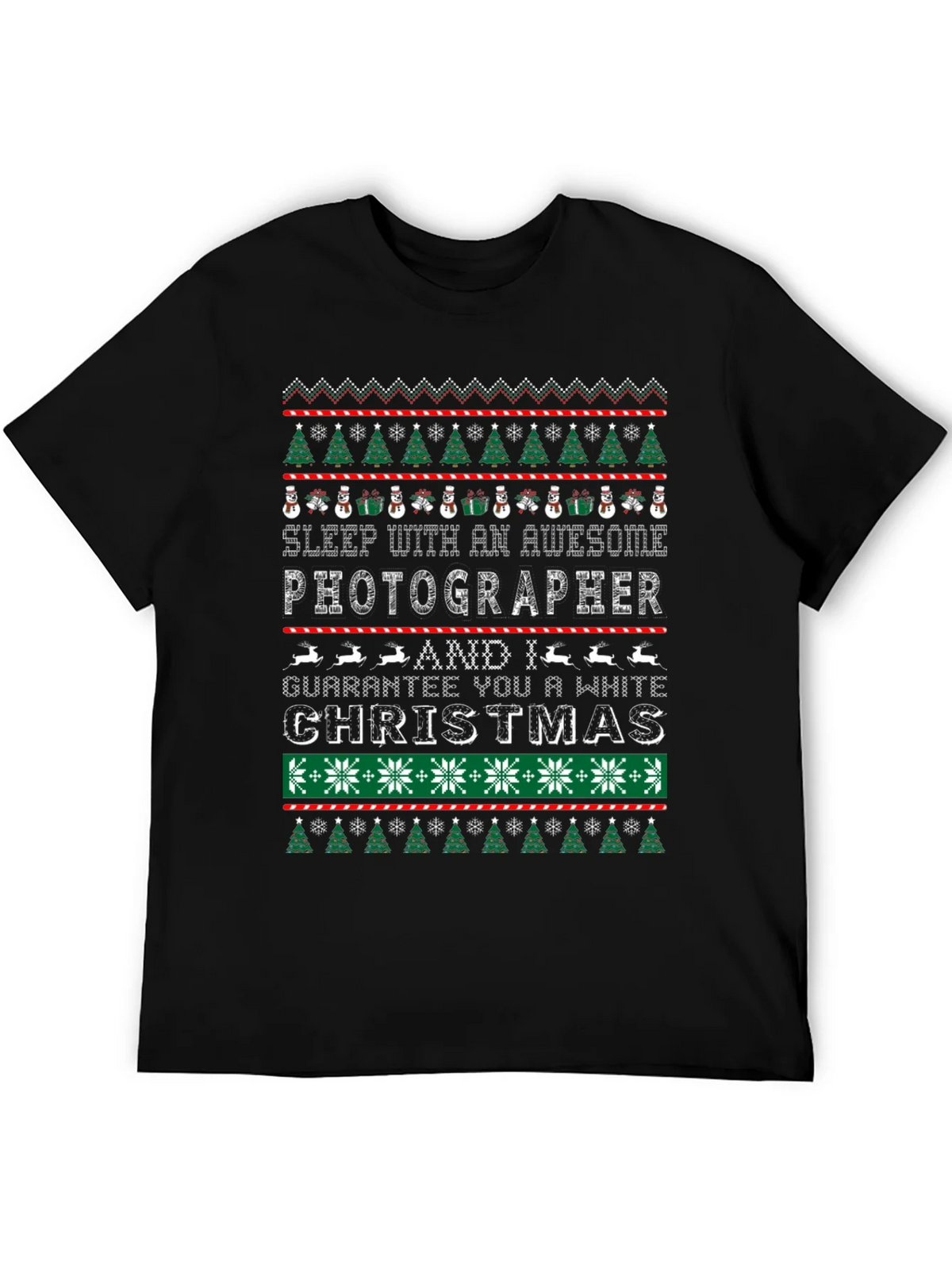 Awesome Photographer Ugly Christmas Sweater T-Shirt product image 5