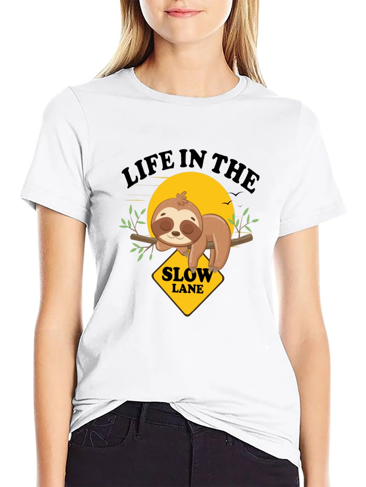 Slow Lane Sloth Graphic Tee product image 8