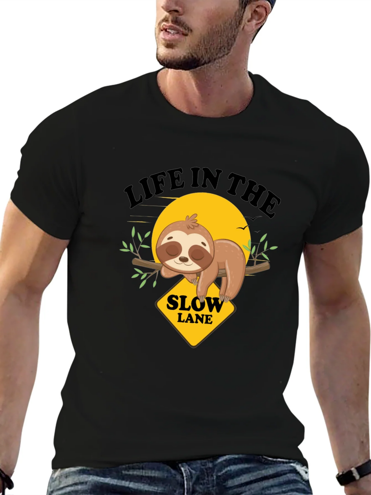 Slow Lane Sloth Graphic Tee product image 6