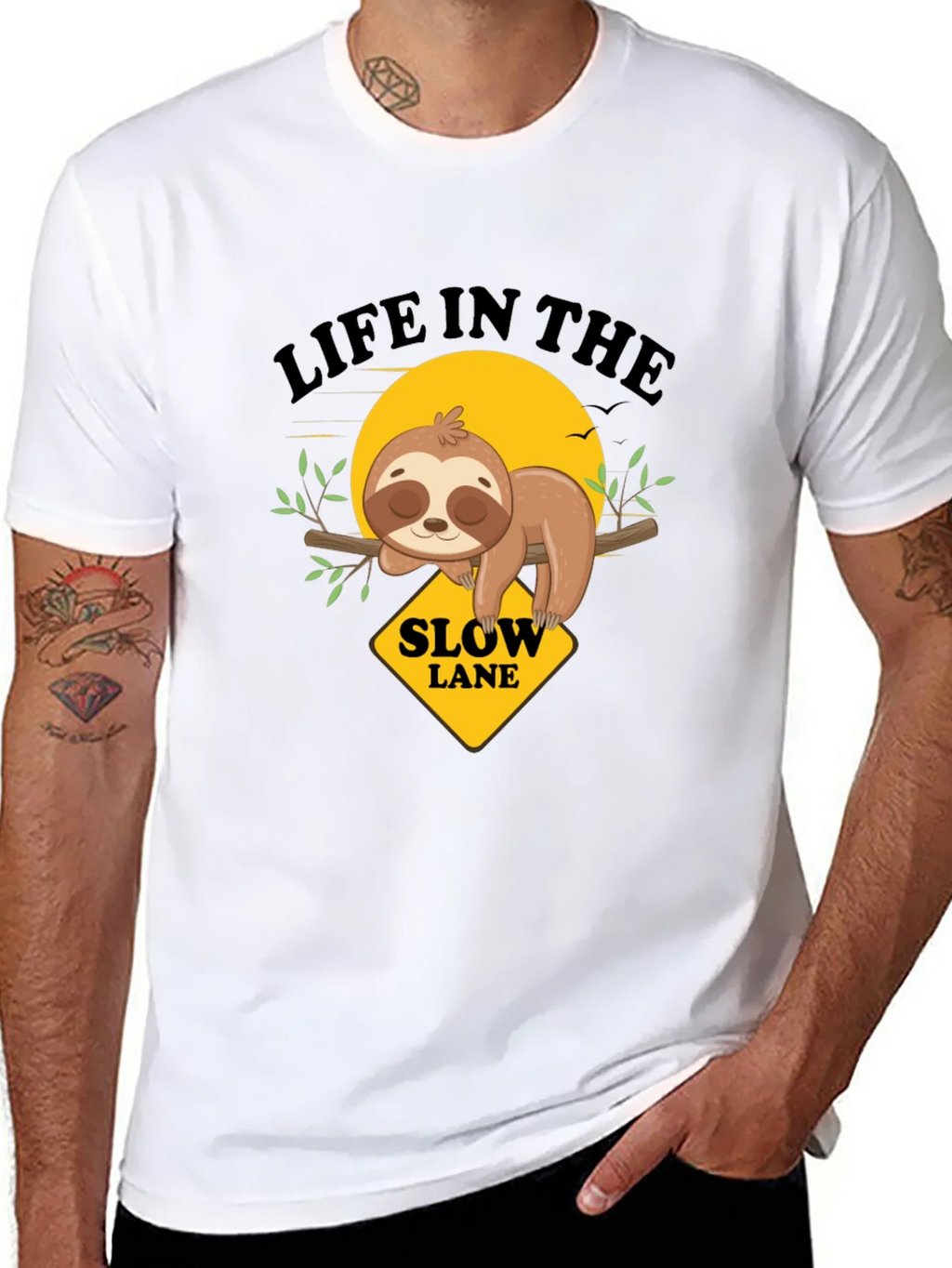 Slow Lane Sloth Graphic Tee product image 7