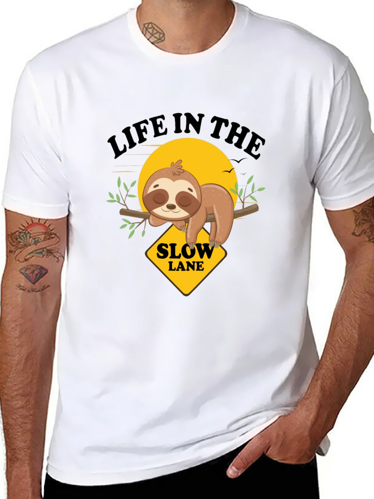 Slow Lane Sloth Graphic Tee product image 7
