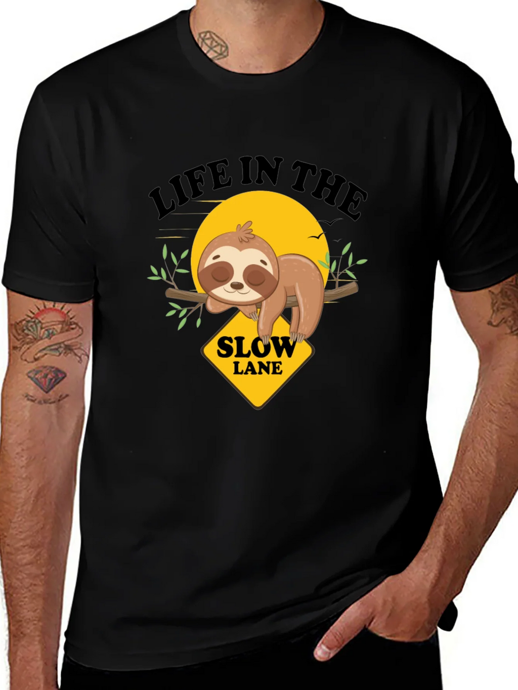 Slow Lane Sloth Graphic Tee product image 1